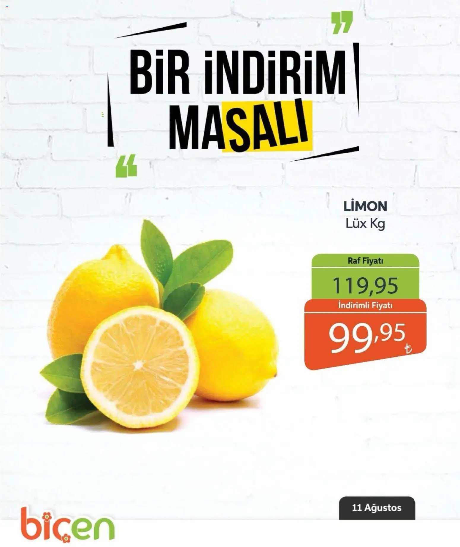 Biçen Market - Bir İndirim MaSalı - sebze