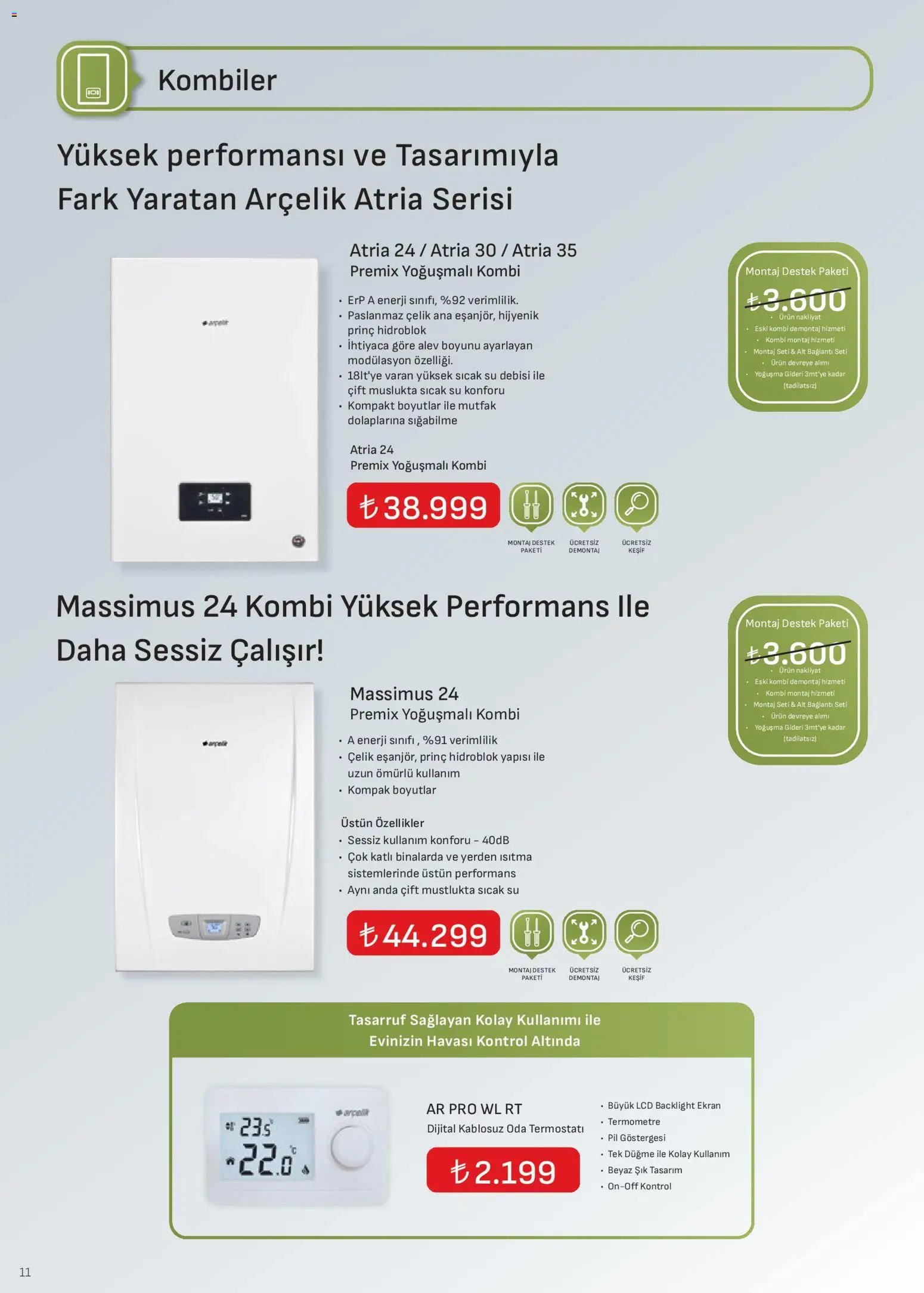 Arçelik İklimlendirme Kataloğu