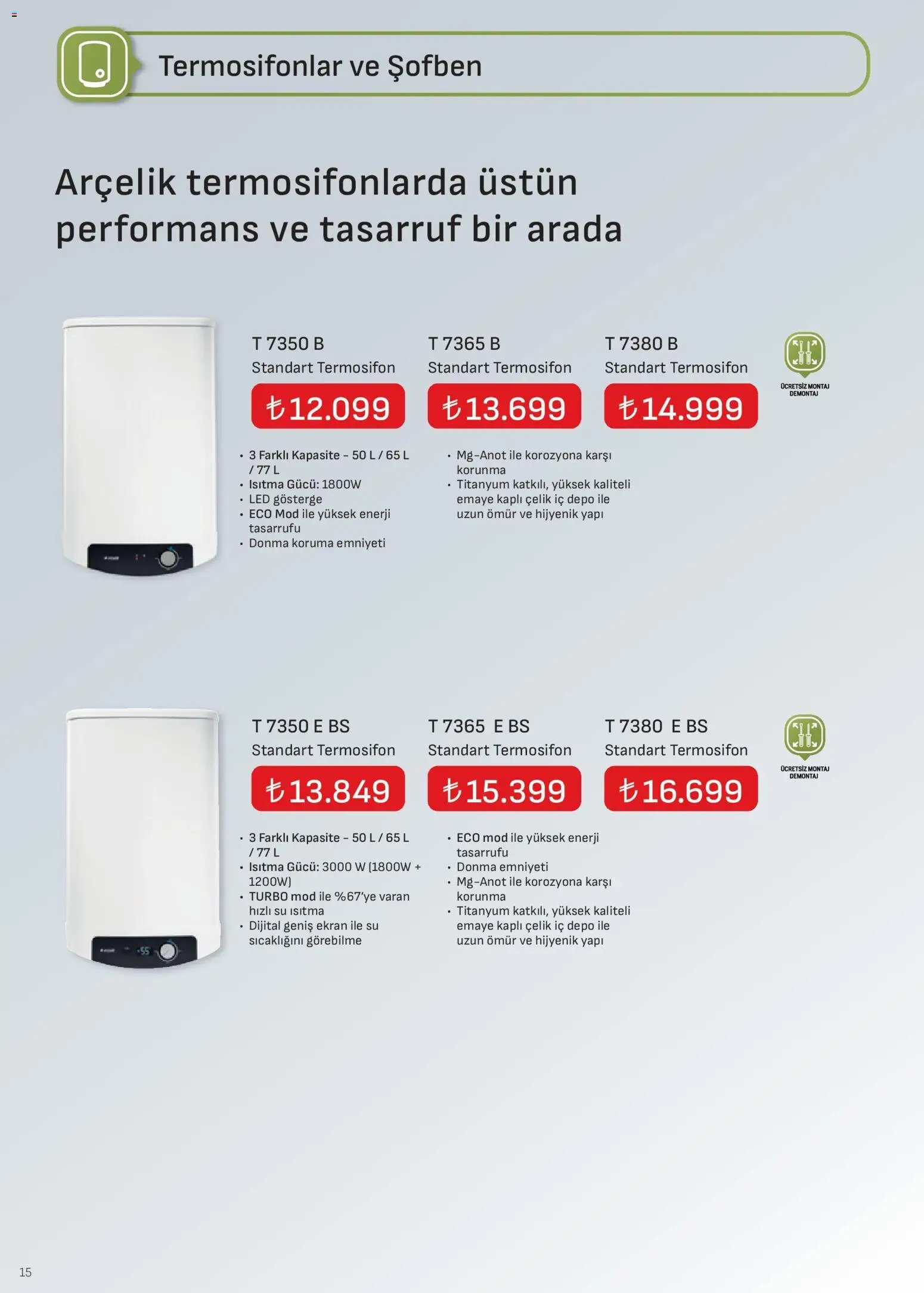 Arçelik İklimlendirme Kataloğu