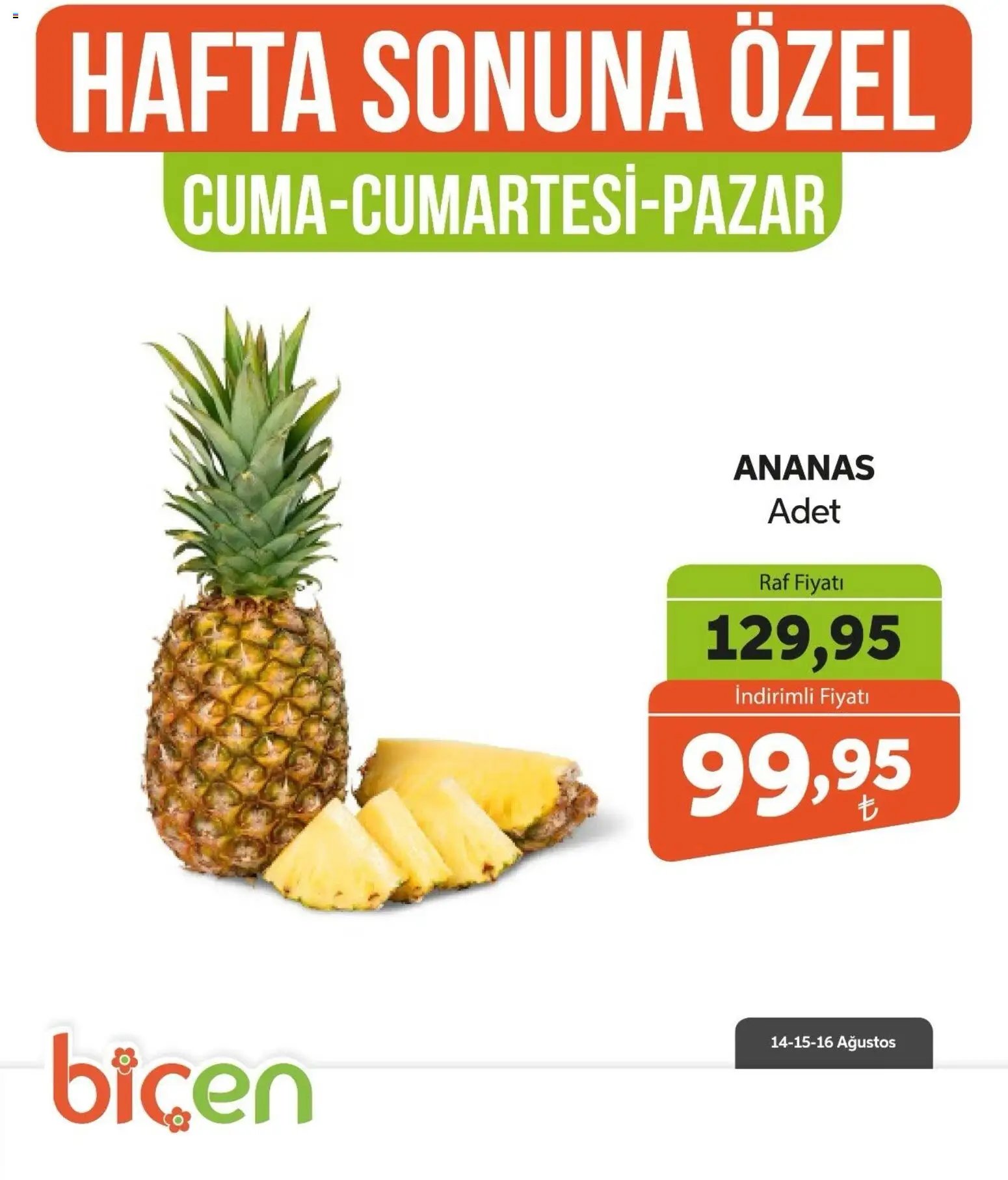 Biçen Market - Hafta Sonuna Özel - Meyve İndirimi