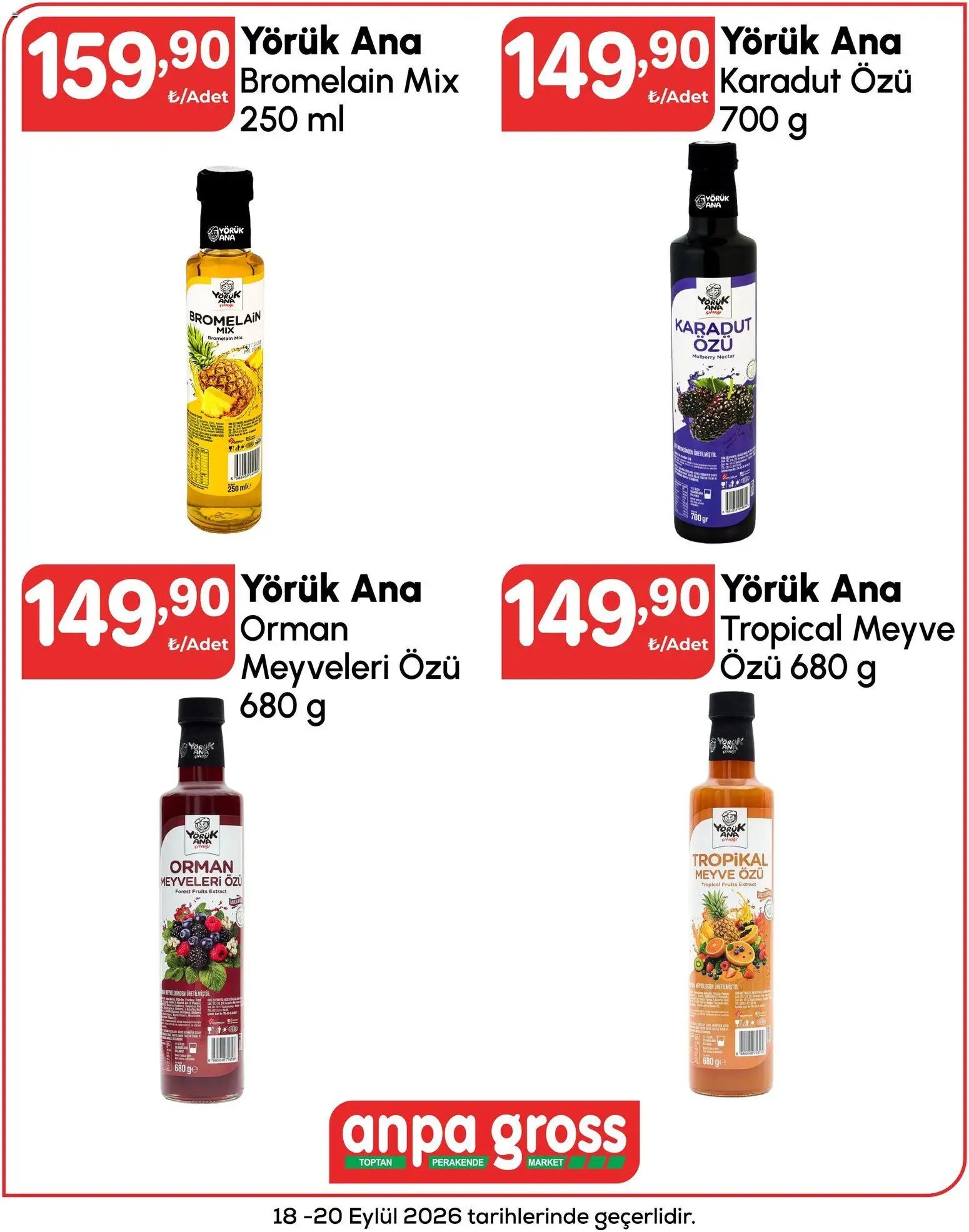 Anpa Gross - Hafta sonu fırsatları