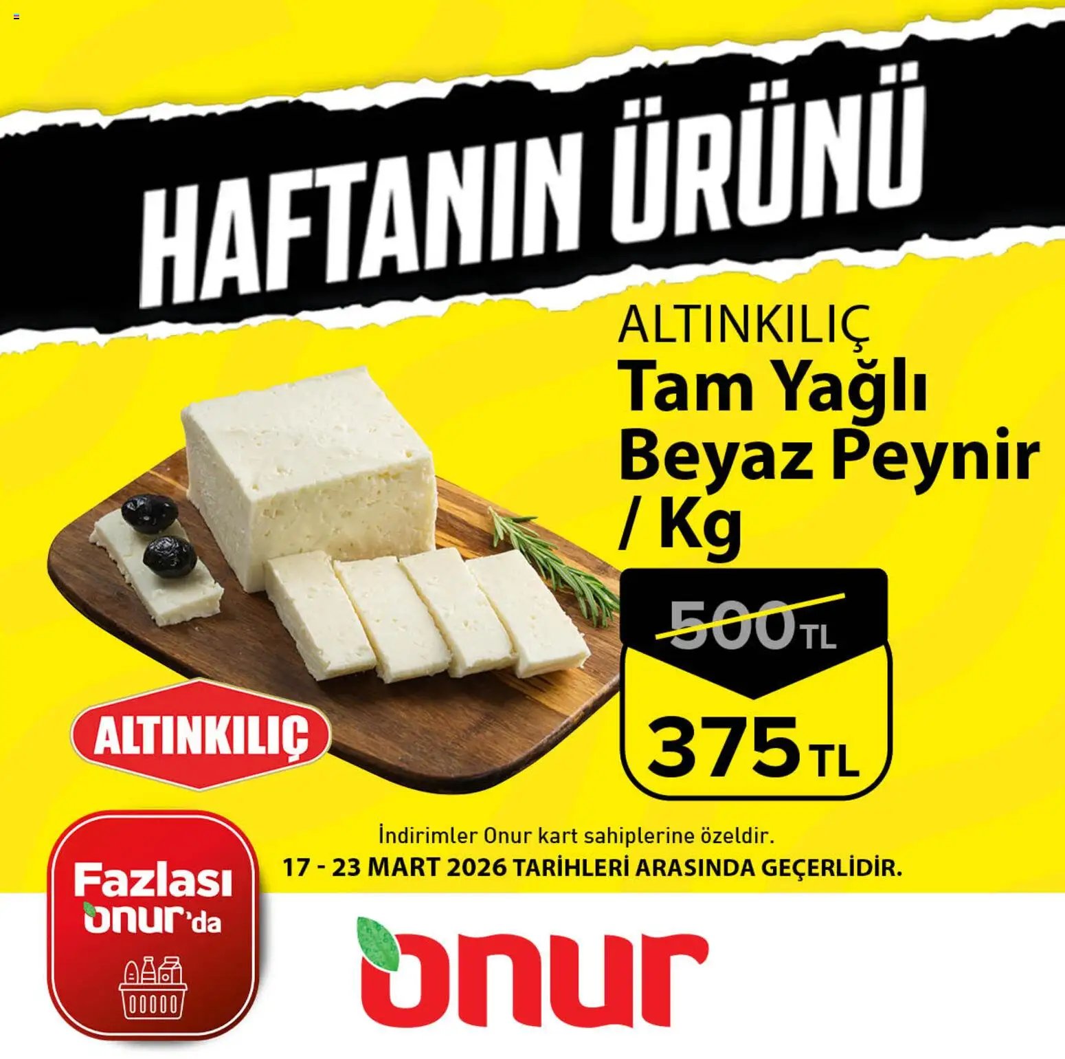 Onur Market - Haftanın Ürünü