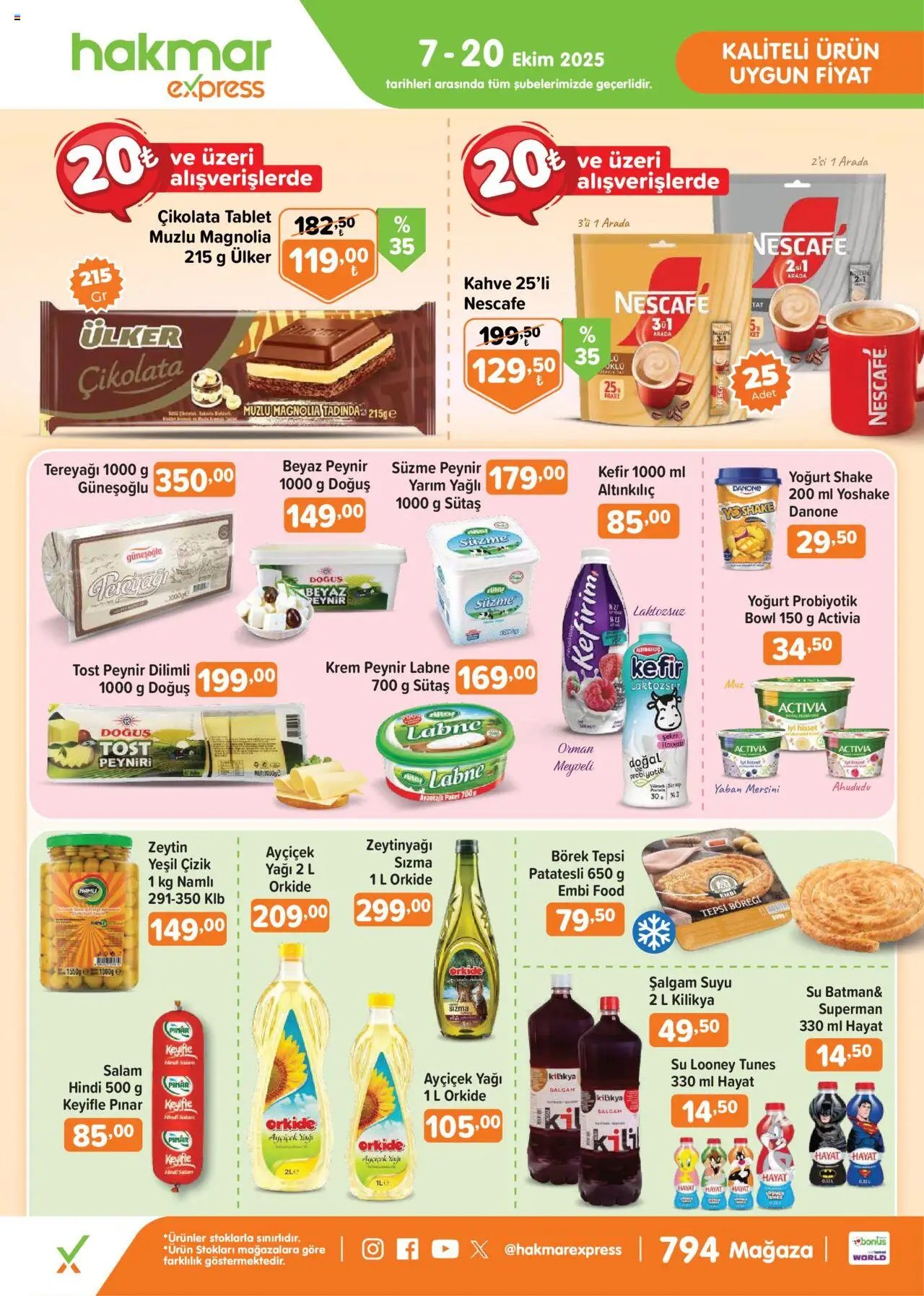 Hakmar Express Salı Aktüel Ürünler