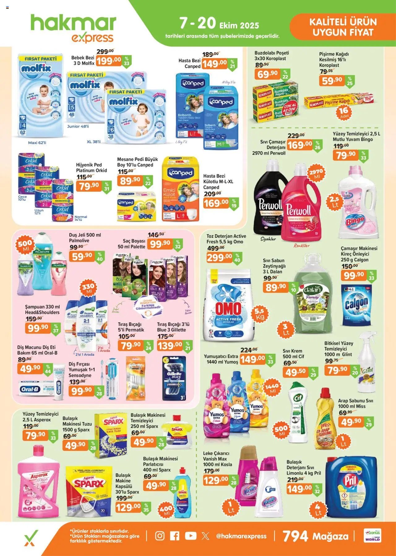 Hakmar Express Salı Aktüel Ürünler