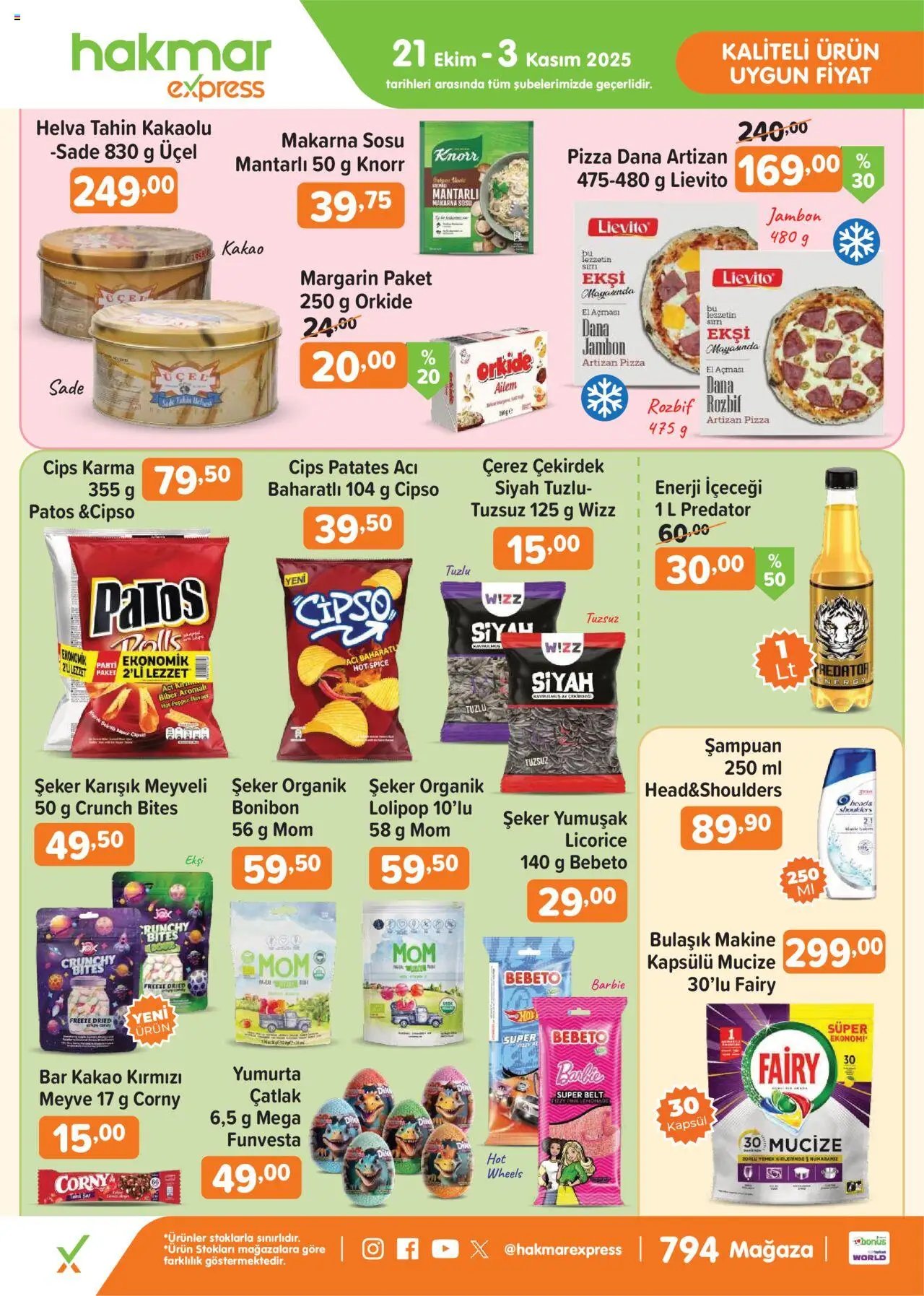 Hakmar Express Salı Aktüel Ürünler