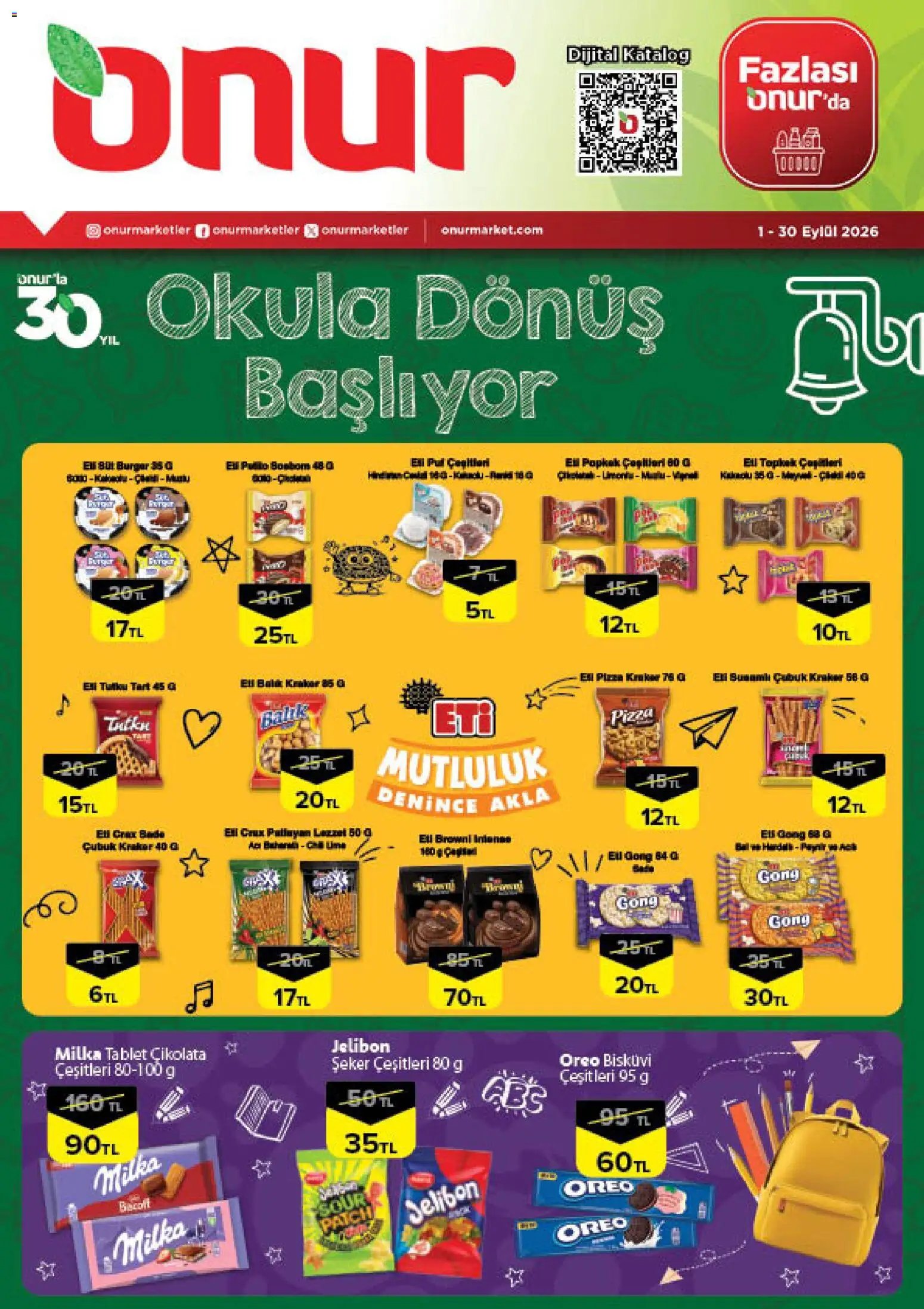 Onur Market - Okula Dönüş Başlıyor