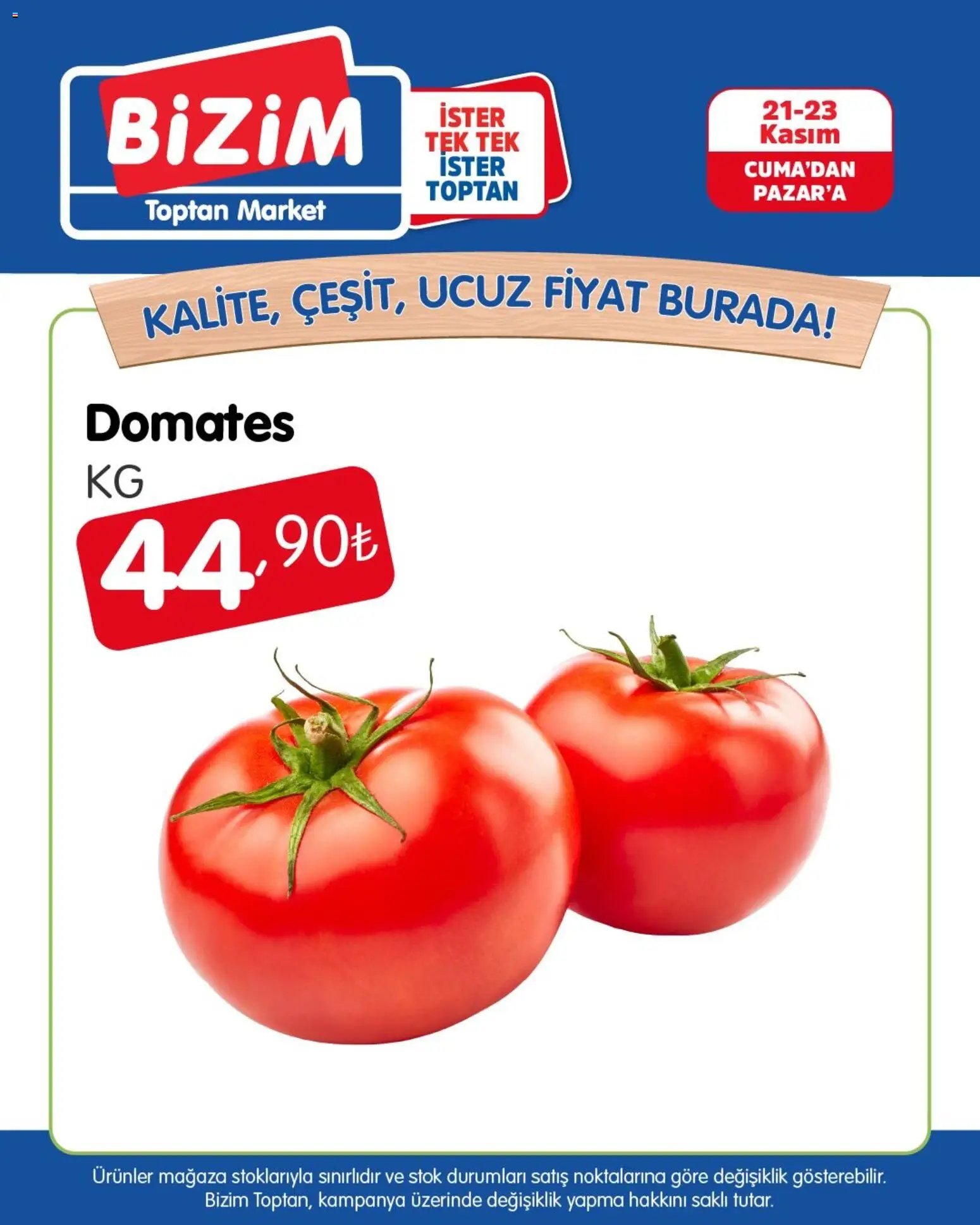 Bizim Toptan Meyve Sebze