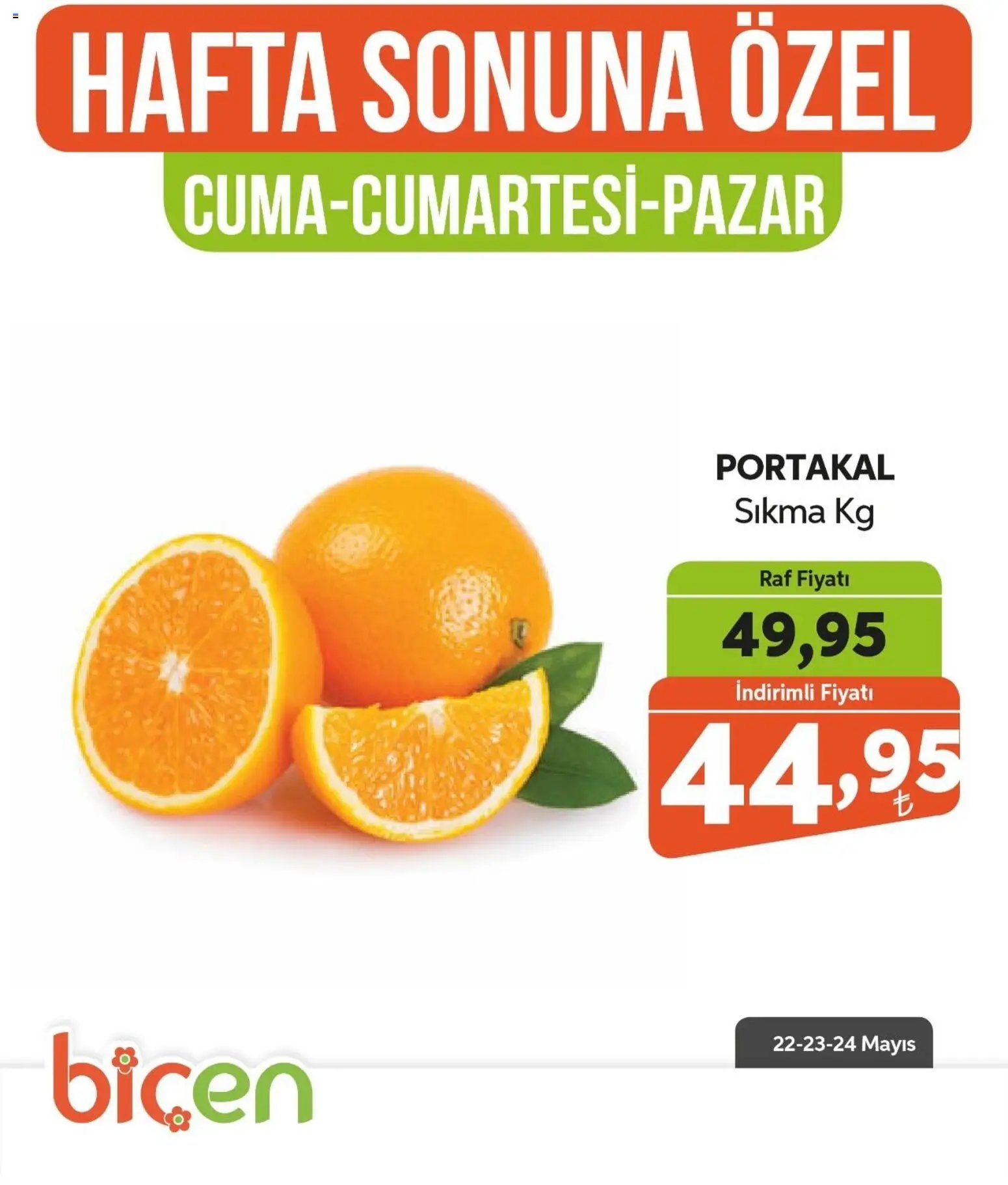 Biçen Market - Hafta Sonuna Özel - Meyve İndirimi