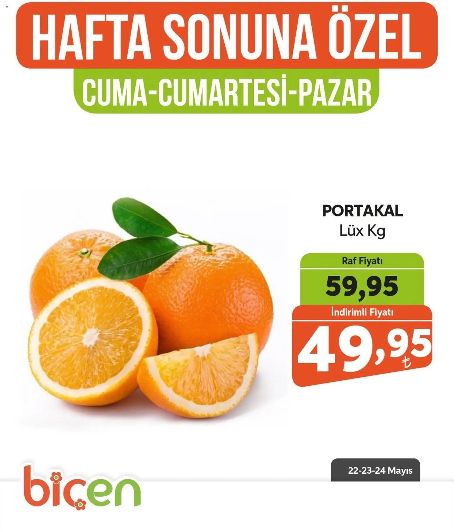 Biçen Market - Hafta Sonuna Özel - Meyve İndirimi