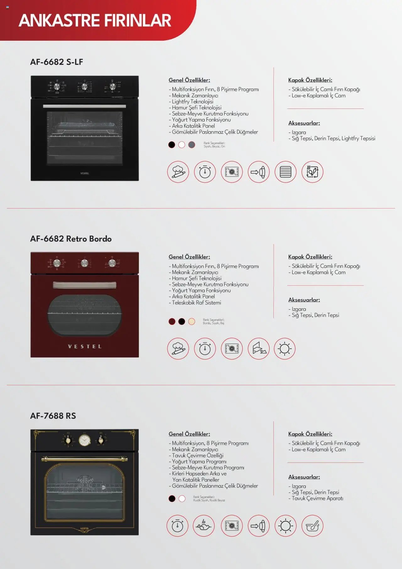 Vestel Ankastre Katalog