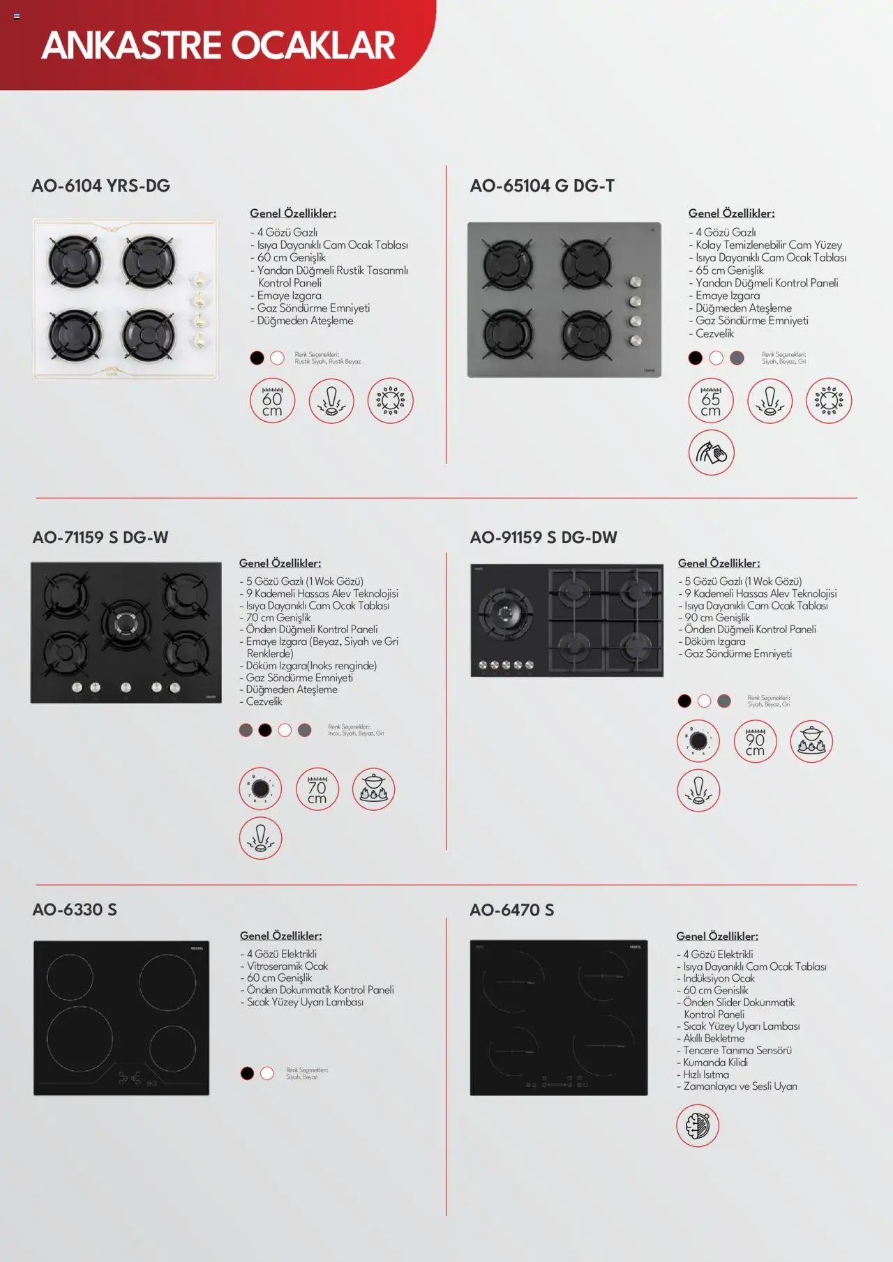 Vestel Ankastre Katalog