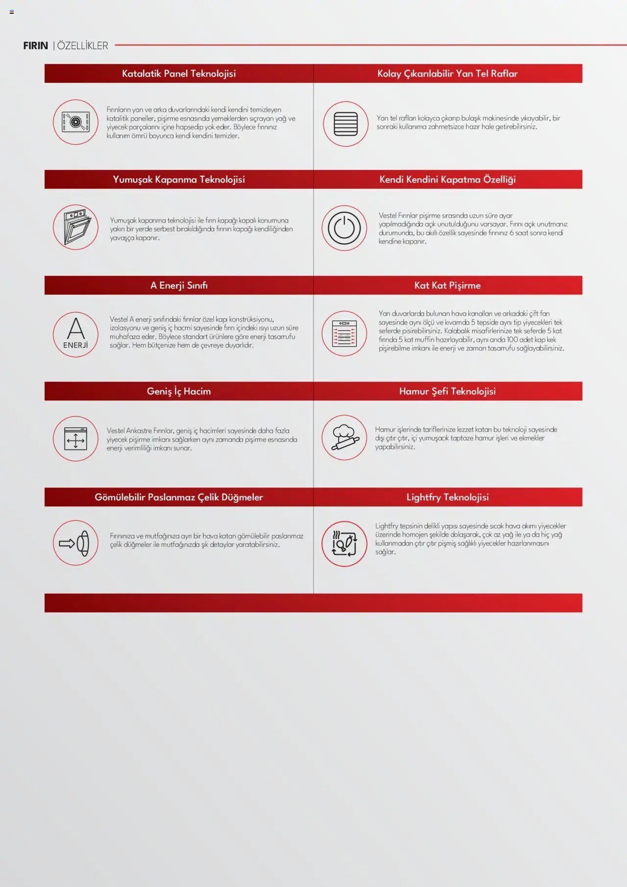 Vestel Ankastre Katalog