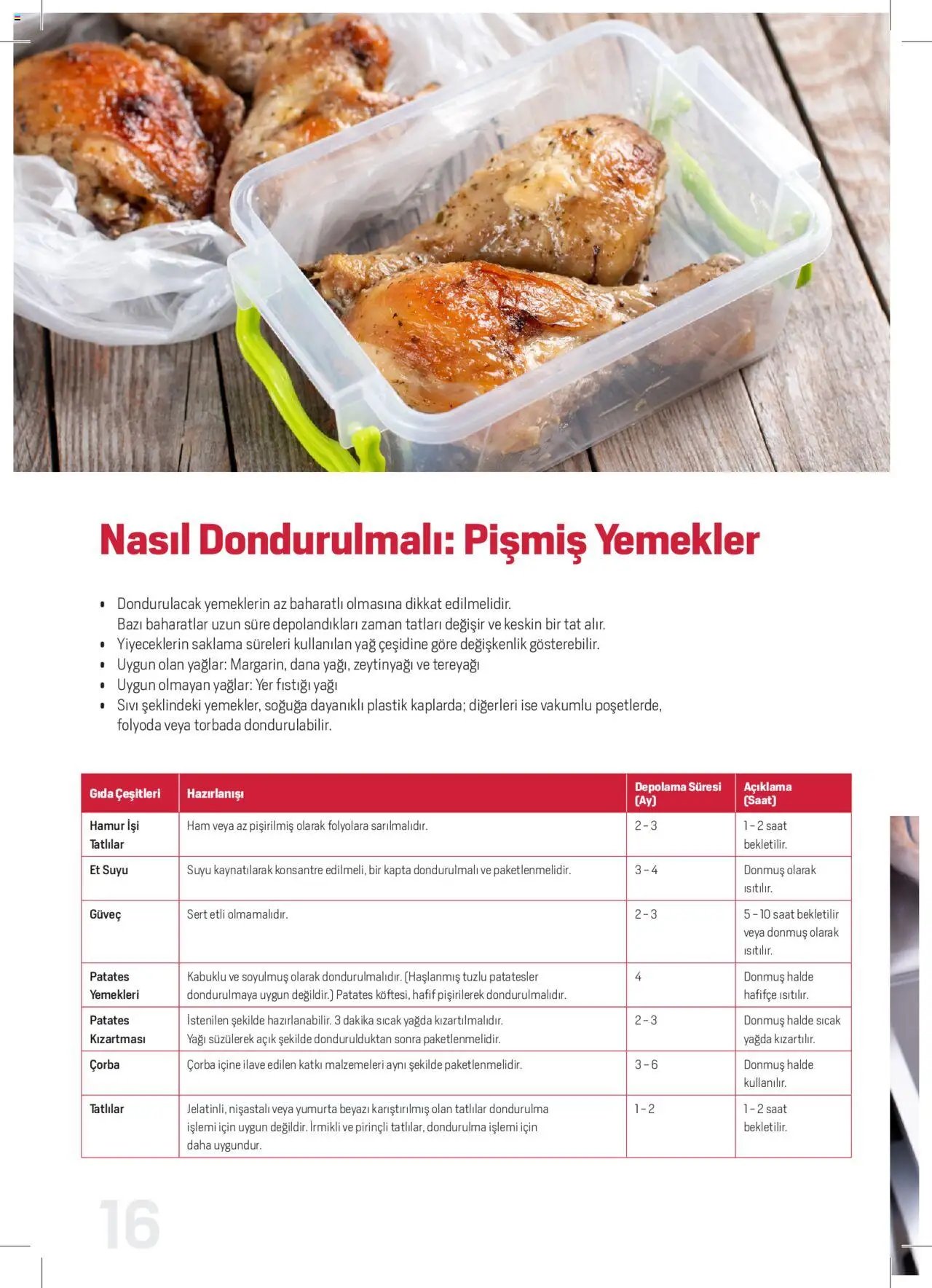 Arçelik Katalog - Dondurucu Kullanımında Püf Noktaları