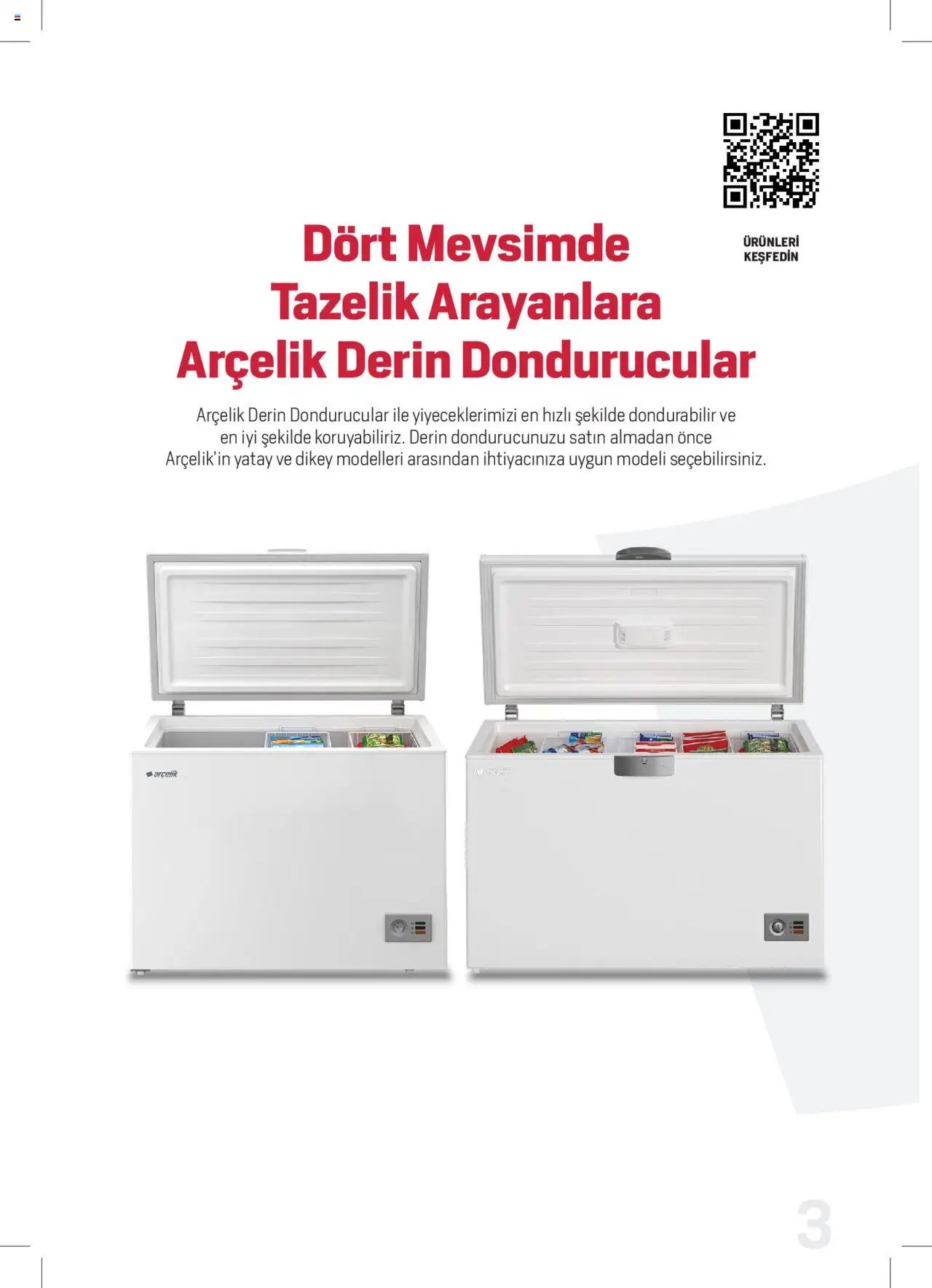 Arçelik Katalog - Dondurucu Kullanımında Püf Noktaları