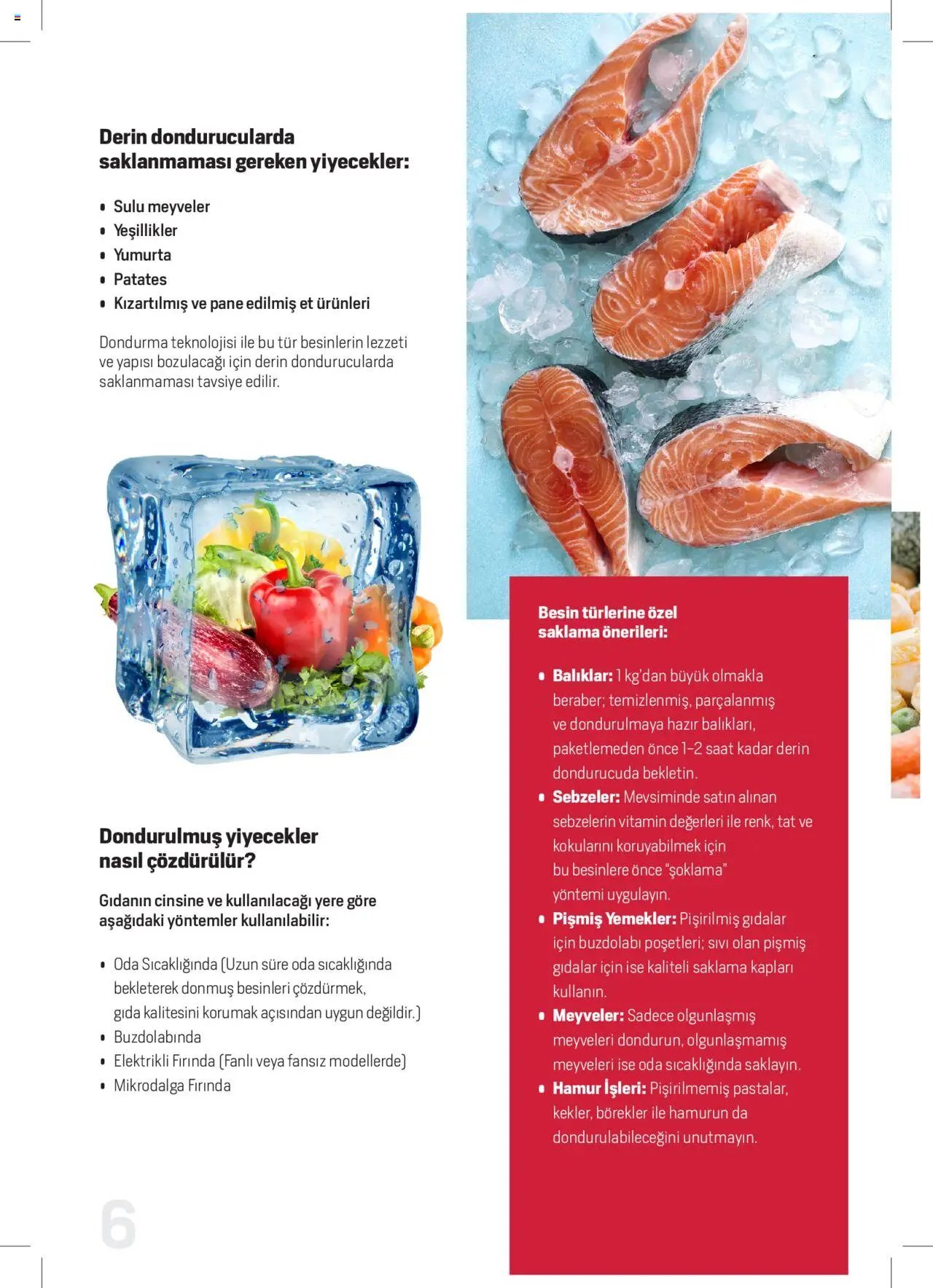 Arçelik Katalog - Dondurucu Kullanımında Püf Noktaları