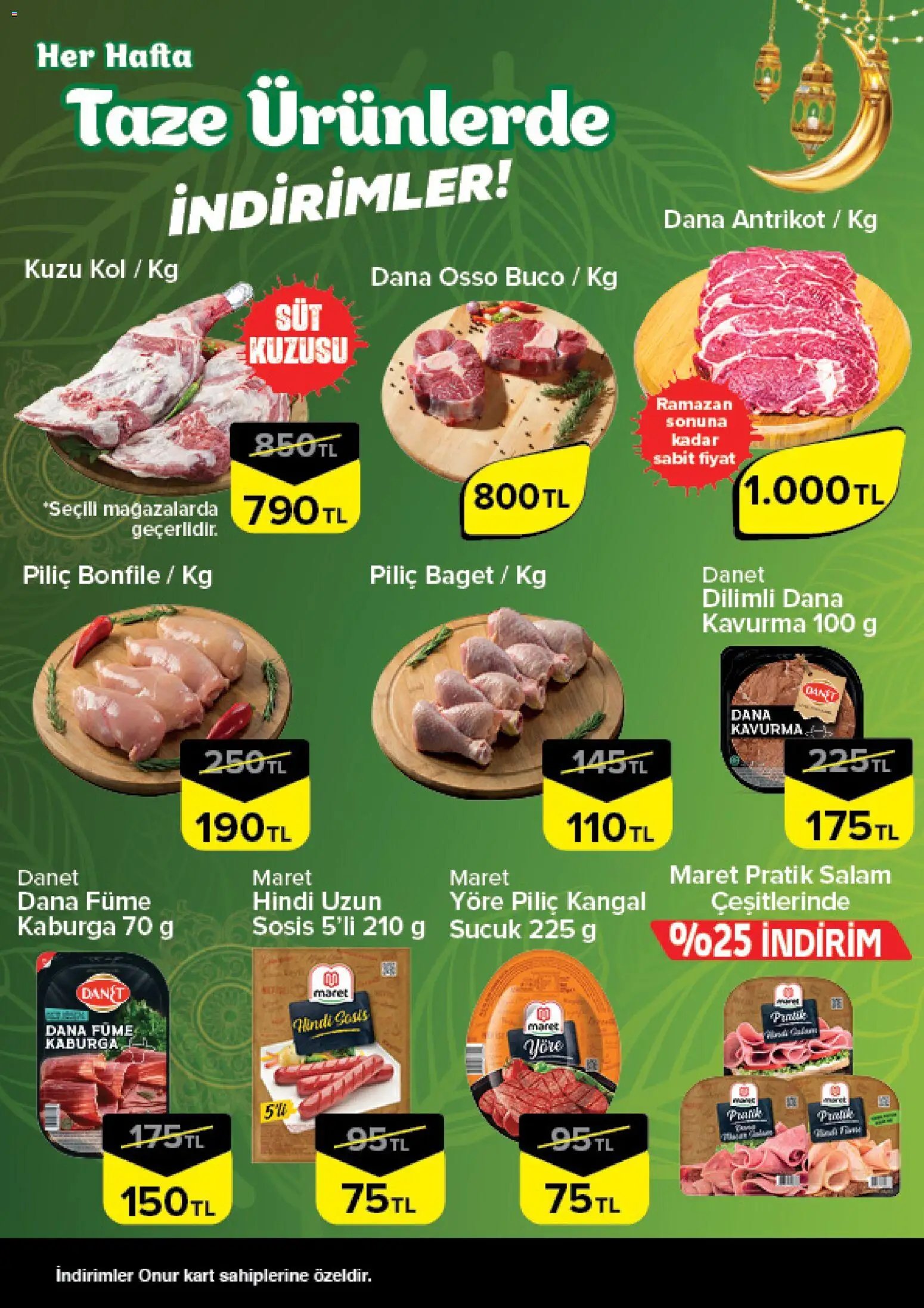 Onur Market Taze Ürünlerde İndirimler - İstanbul