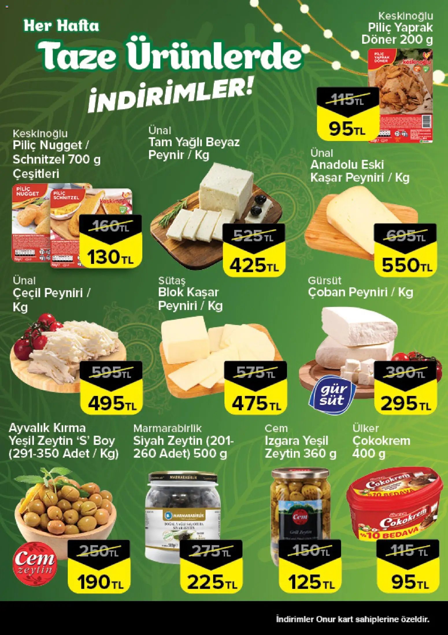Onur Market Taze Ürünlerde İndirimler - İstanbul