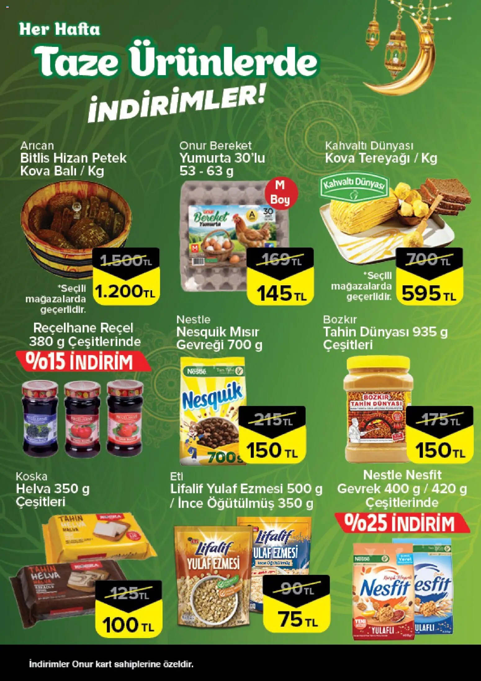 Onur Market Taze Ürünlerde İndirimler - İstanbul