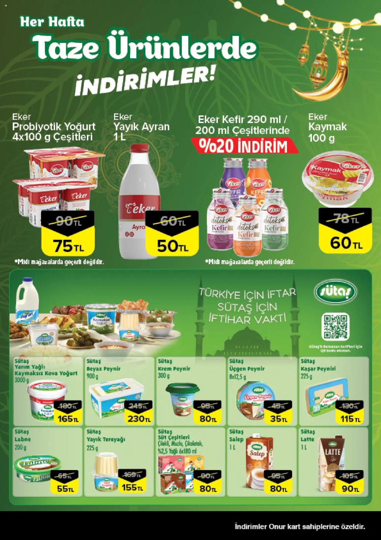 Onur Market Taze Ürünlerde İndirimler - İstanbul