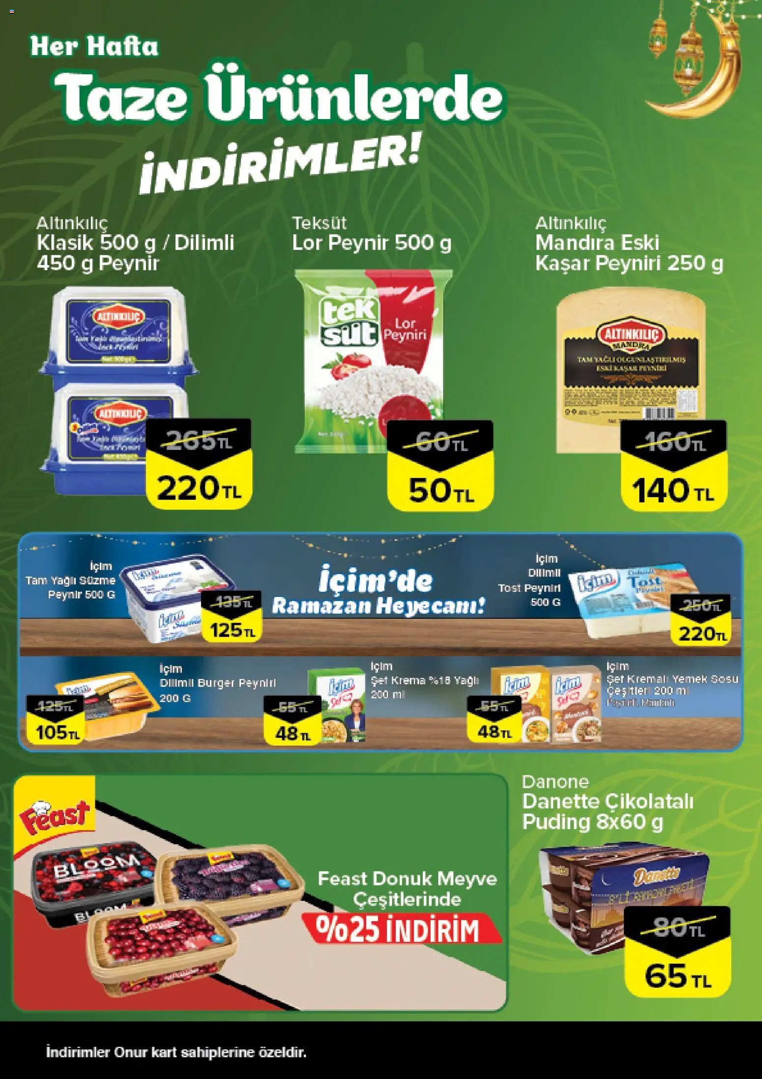 Onur Market Taze Ürünlerde İndirimler - İstanbul