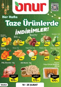 Onur Market Taze Ürünlerde İndirimler - İstanbul