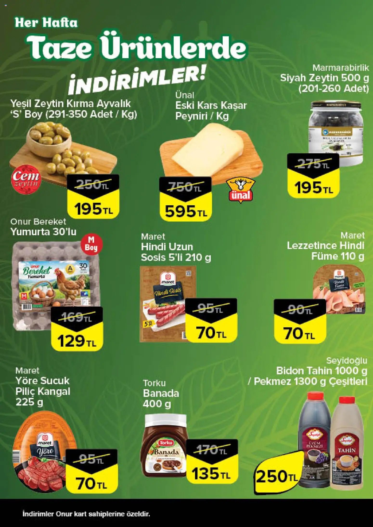 Onur Market - Taze Ürünlerde İndirimler - İstanbul & Trakya