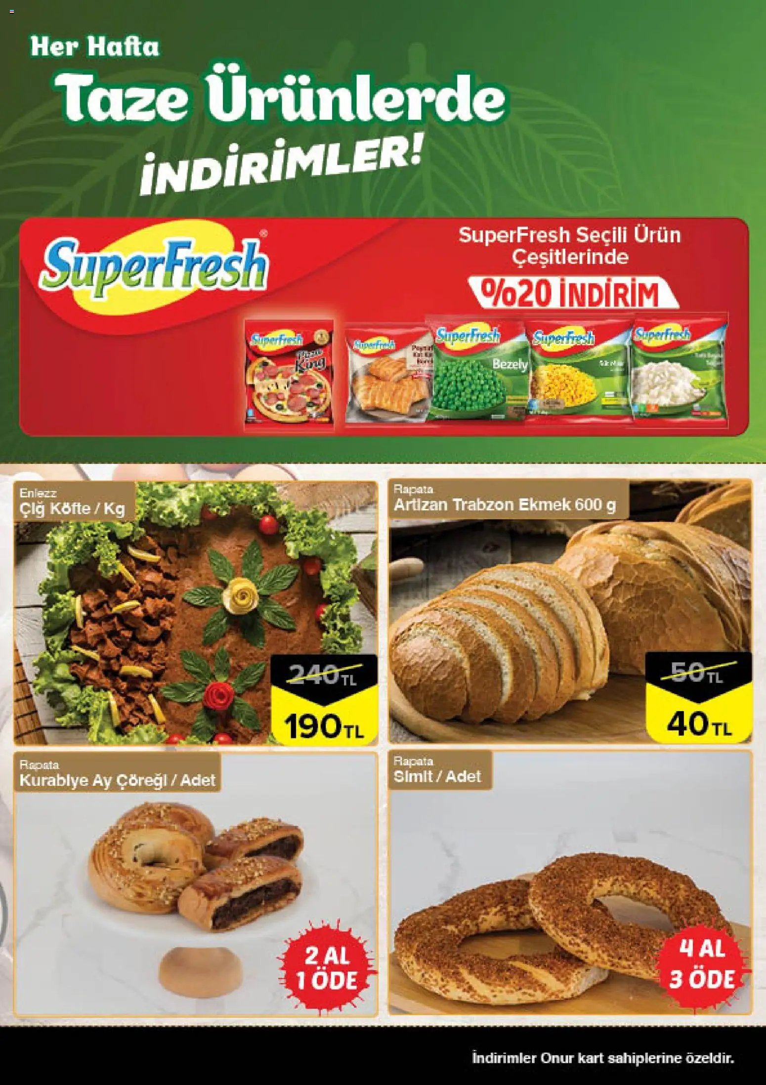 Onur Market - Taze Ürünlerde İndirimler - İstanbul & Trakya