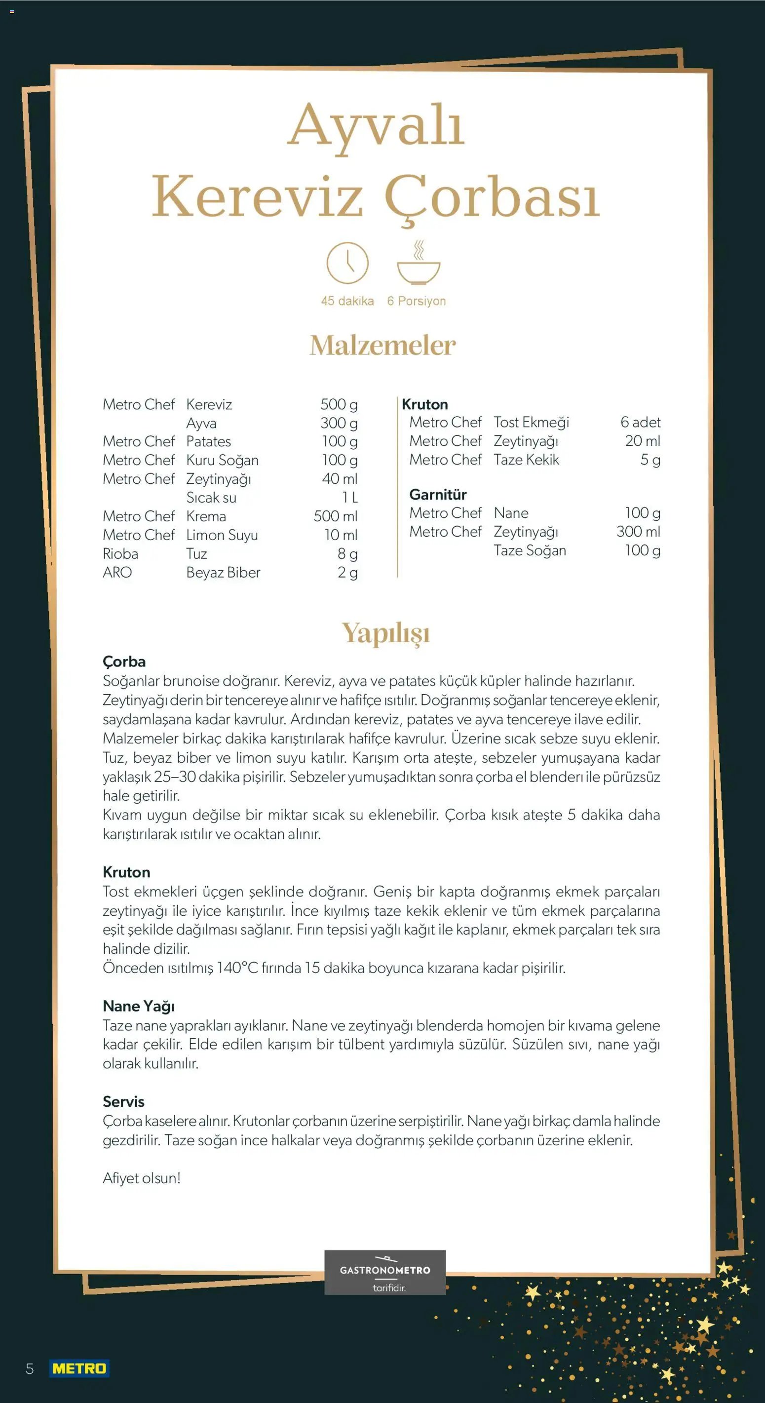 Metro - Yılbaşı Sofra Kataloğu