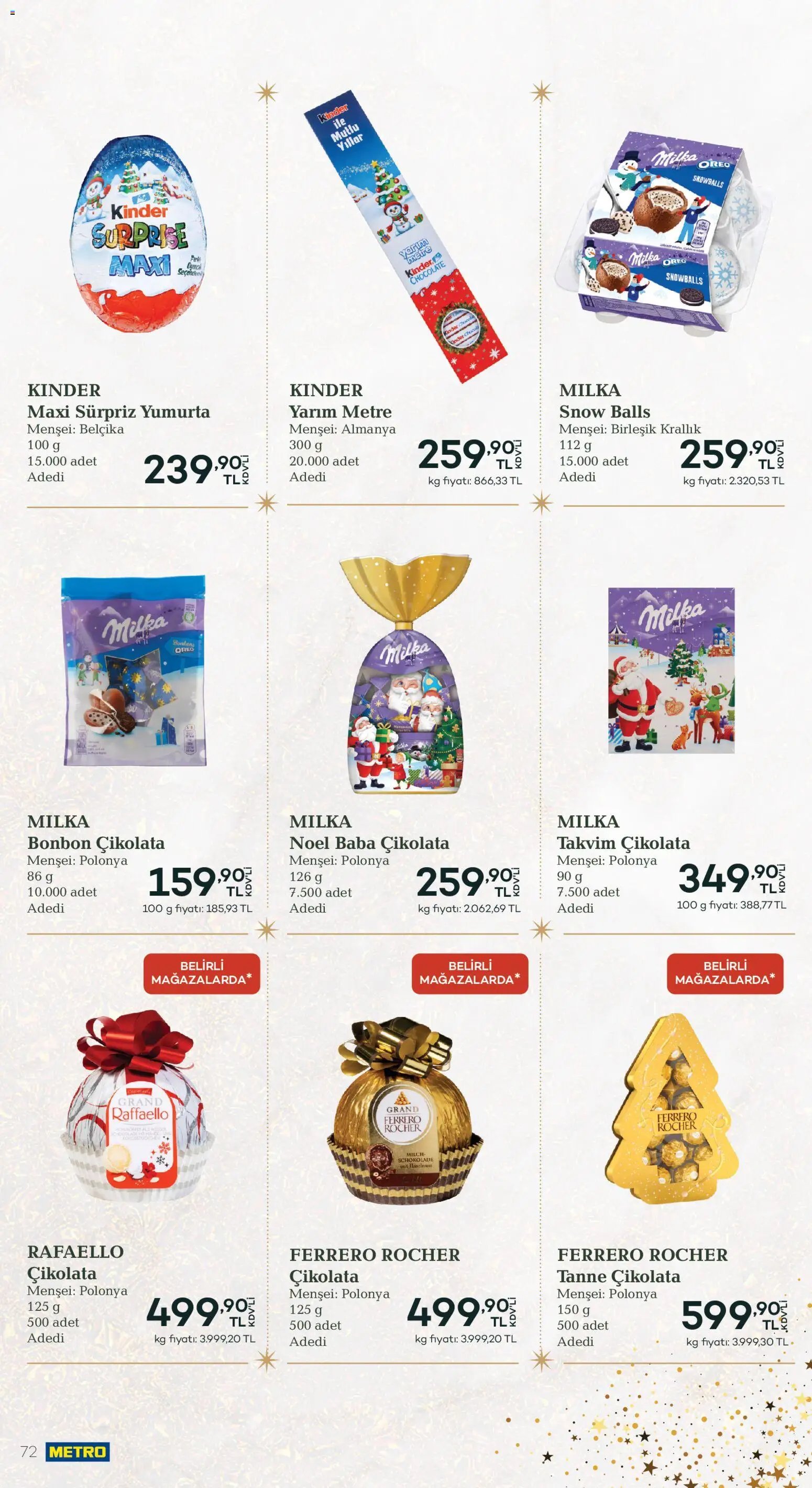 Metro - Yılbaşı Sofra Kataloğu