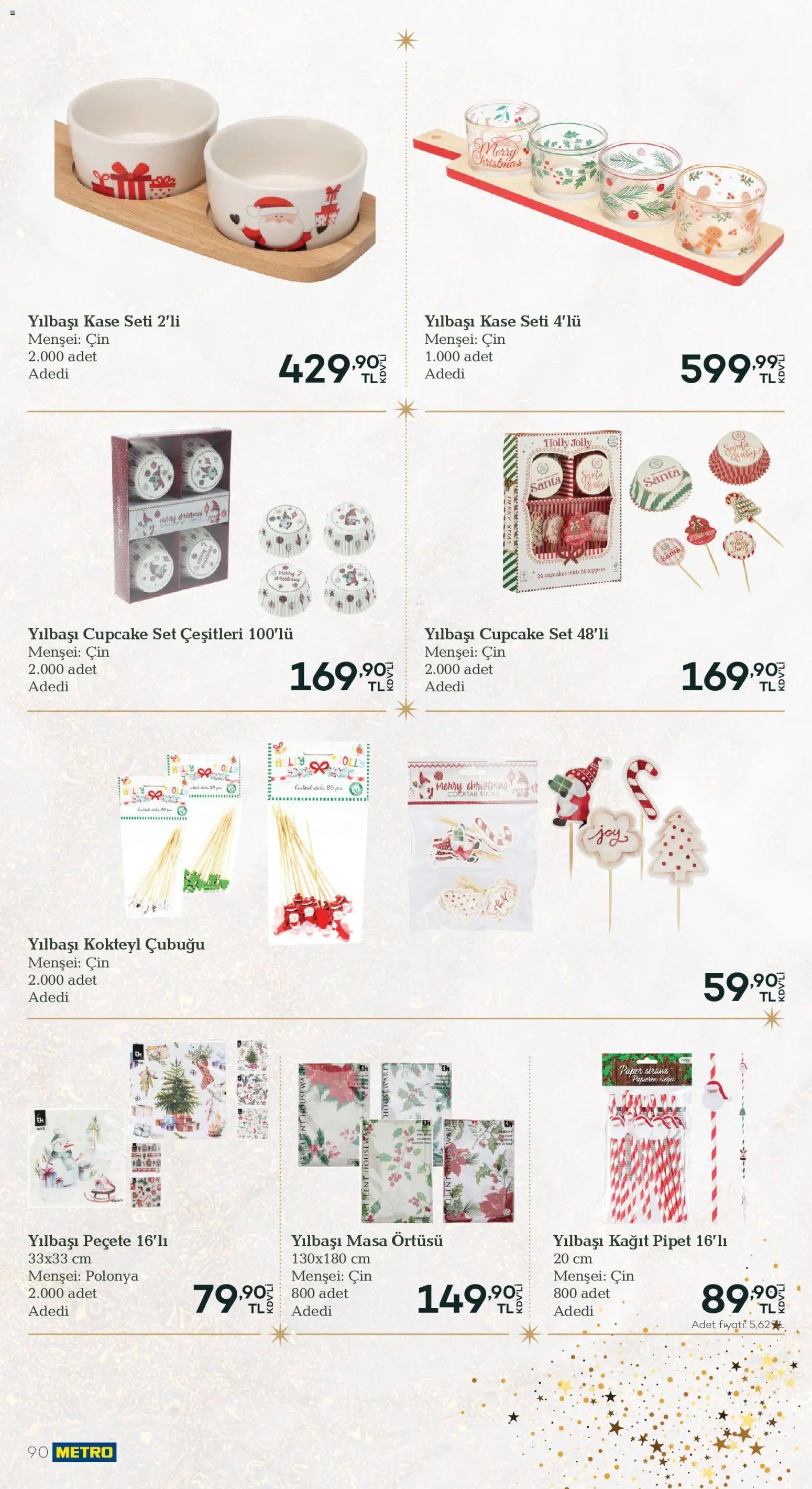 Metro - Yılbaşı Sofra Kataloğu