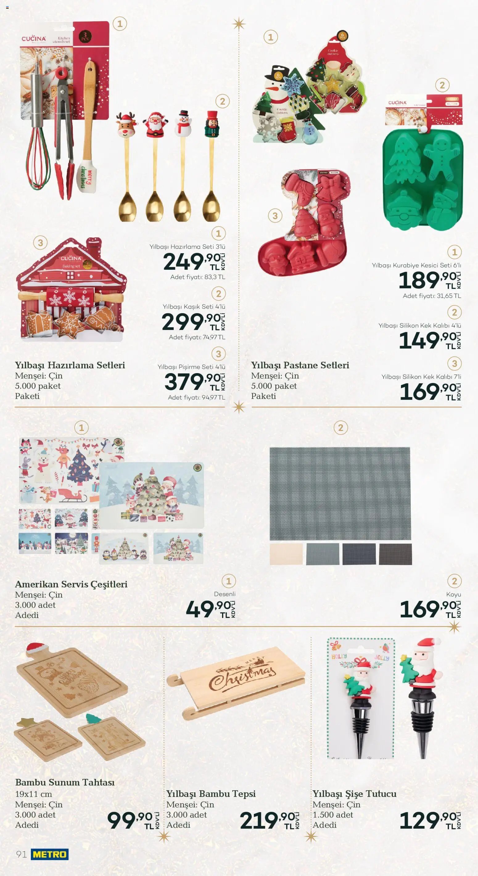 Metro - Yılbaşı Sofra Kataloğu