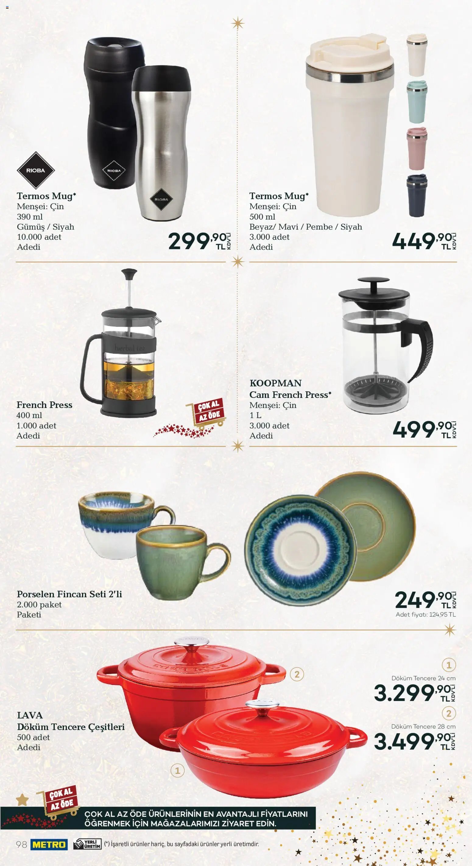 Metro - Yılbaşı Sofra Kataloğu