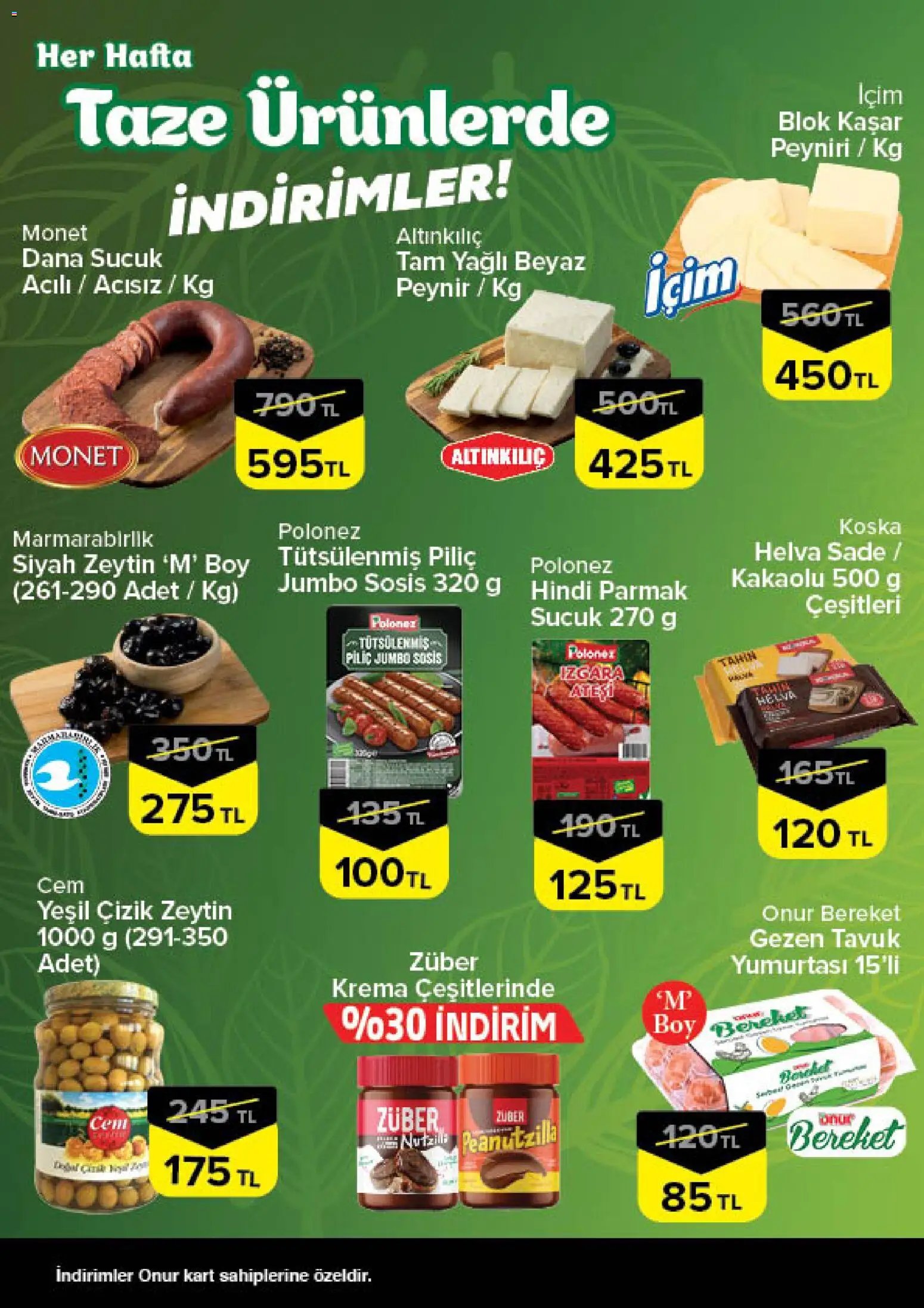 Onur Market - Taze Ürünlerde İndirimler - İstanbul & Trakya