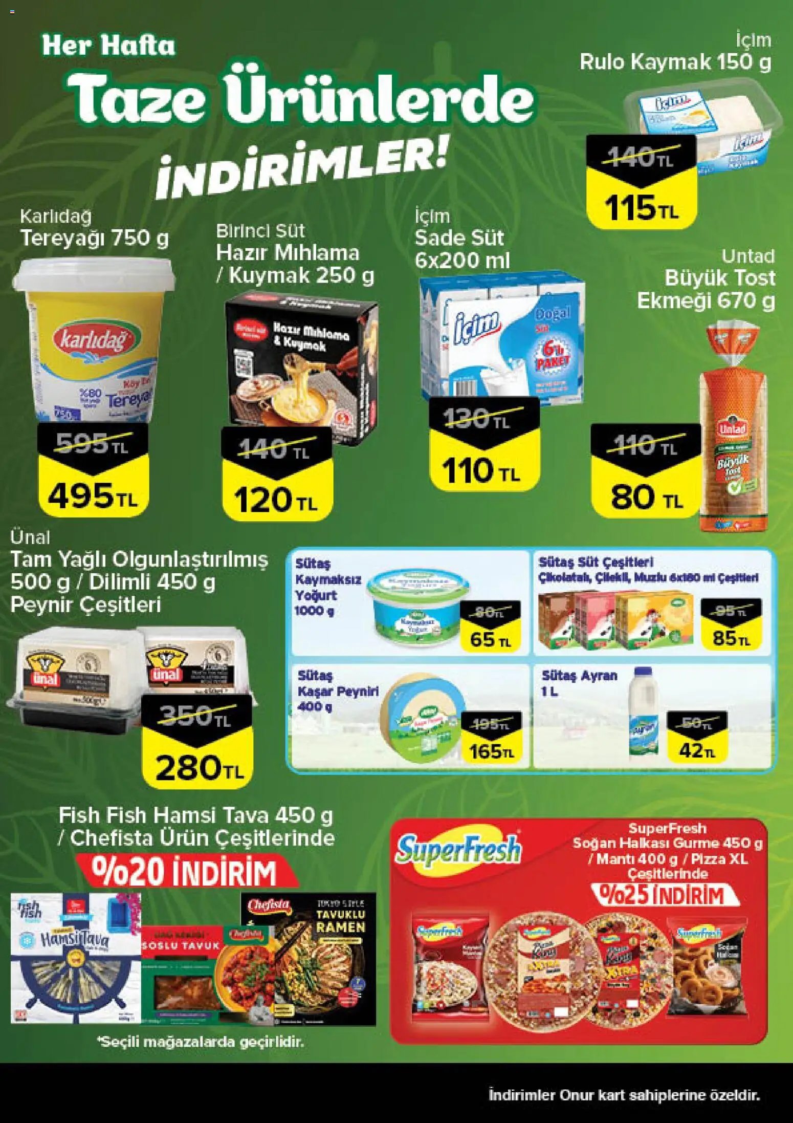Onur Market - Taze Ürünlerde İndirimler - İstanbul & Trakya