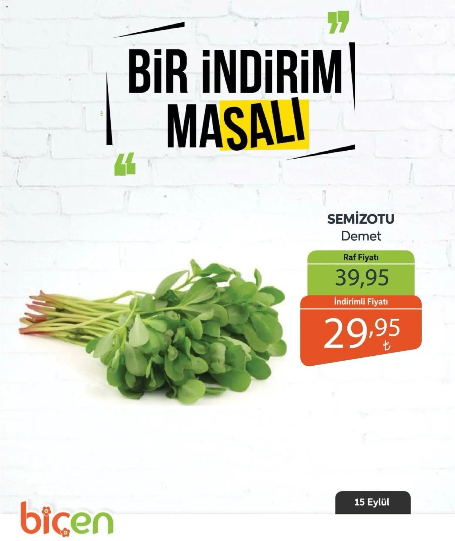Biçen Market - Bir İndirim MaSalı - sebze