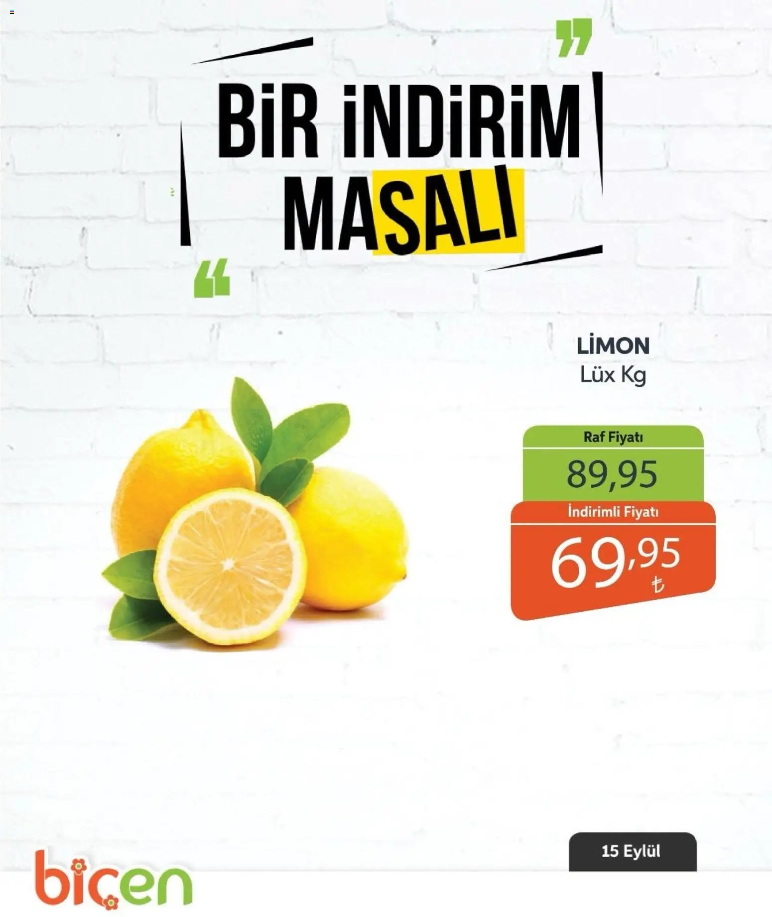 Biçen Market - Bir İndirim MaSalı - sebze