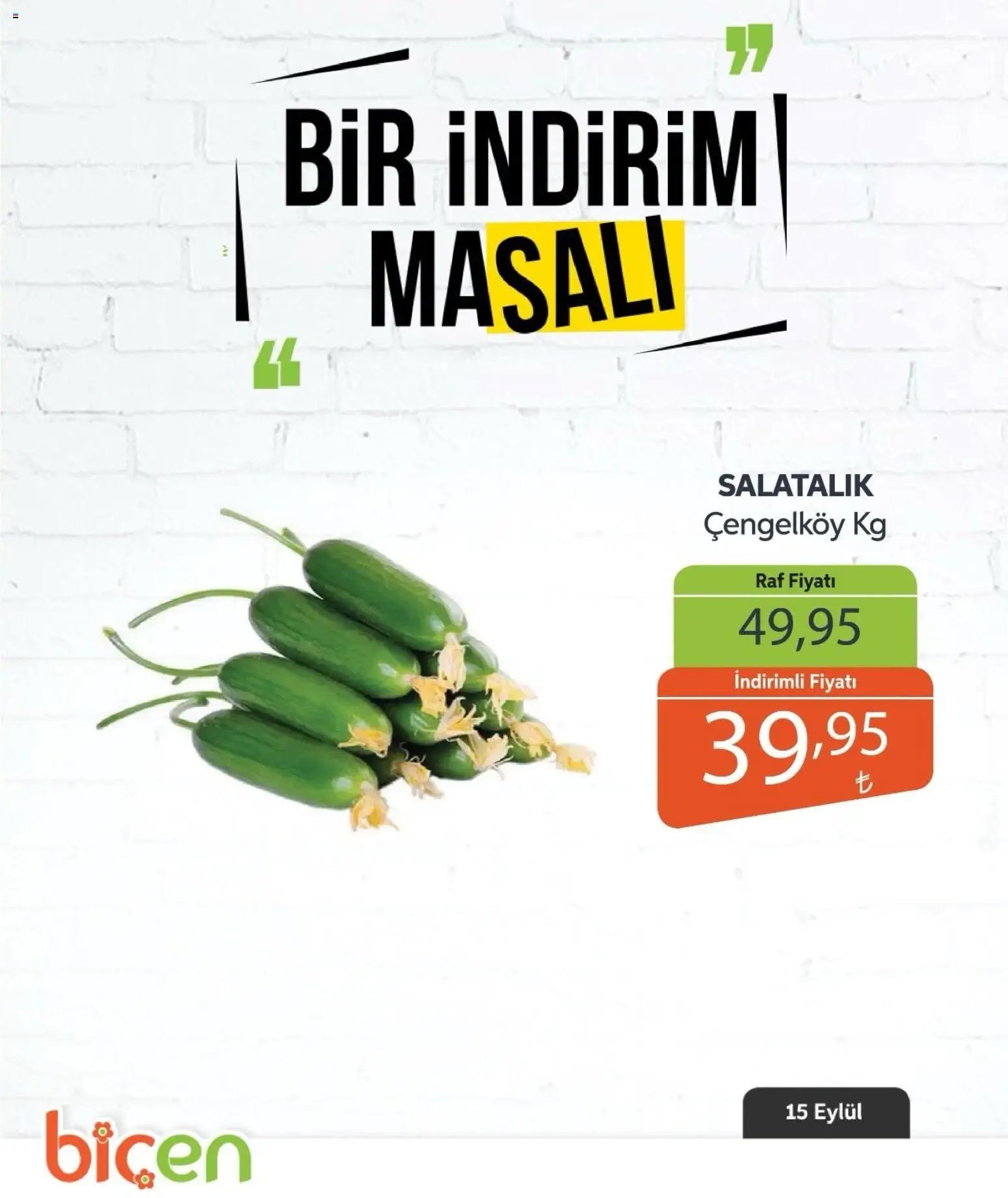Biçen Market - Bir İndirim MaSalı - sebze