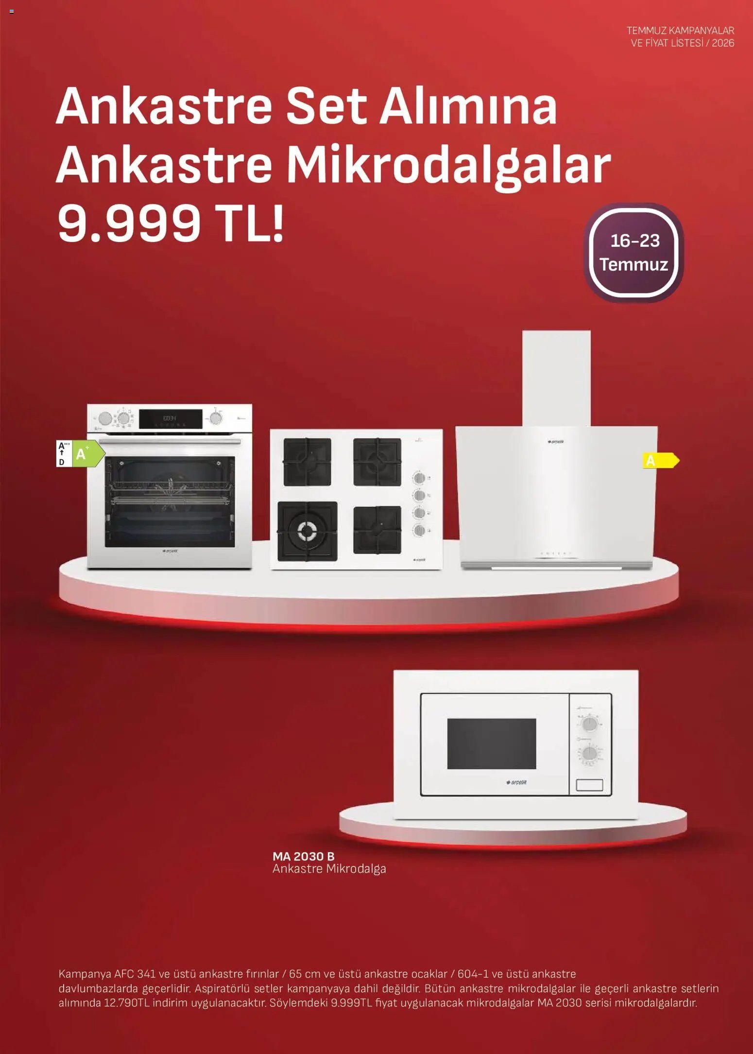 Arçelik - Ankastre Kataloğu
