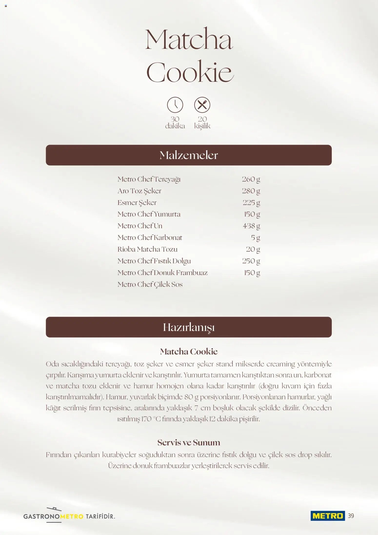 Metro - Pastacılık Kataloğu