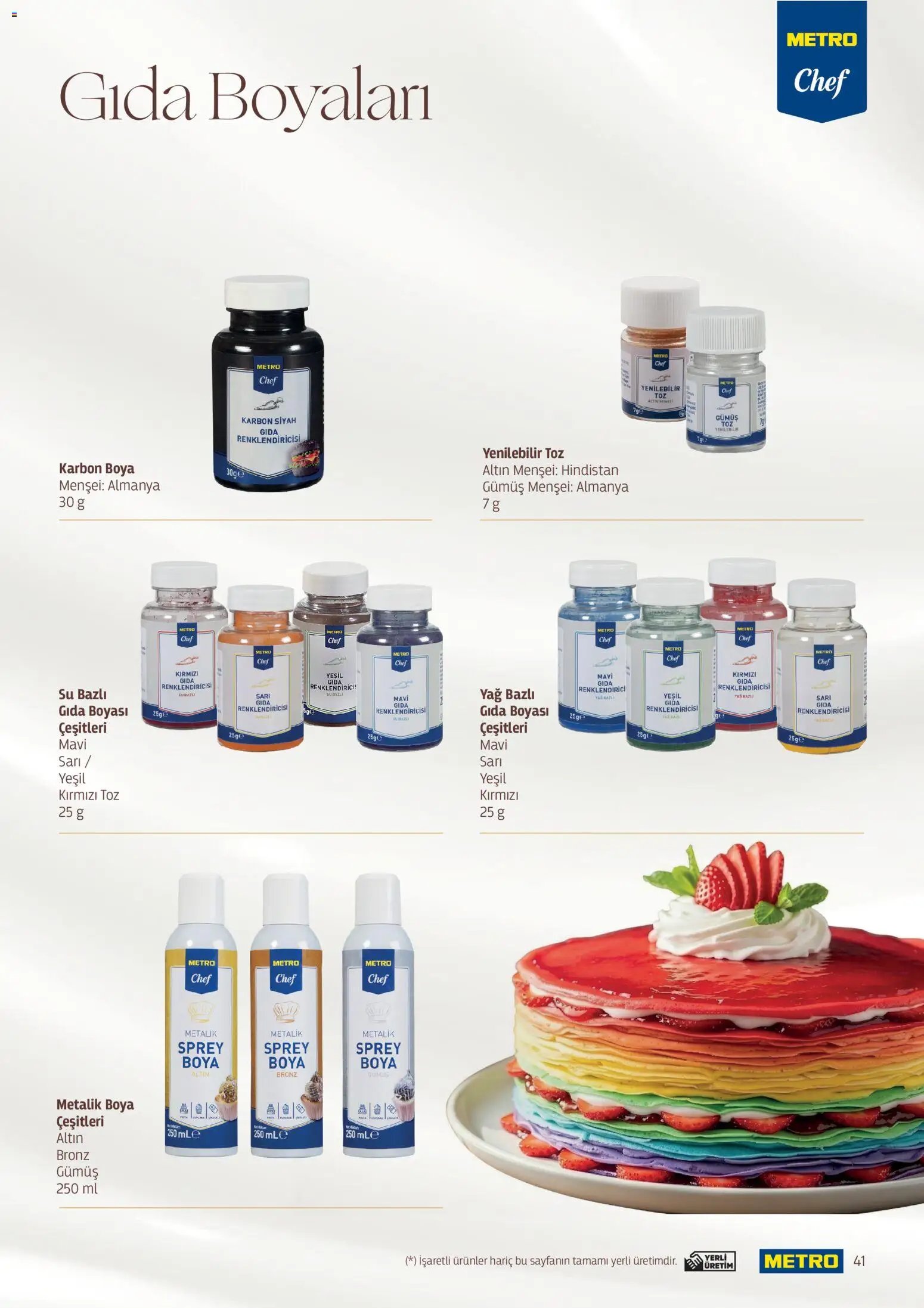 Metro - Pastacılık Kataloğu