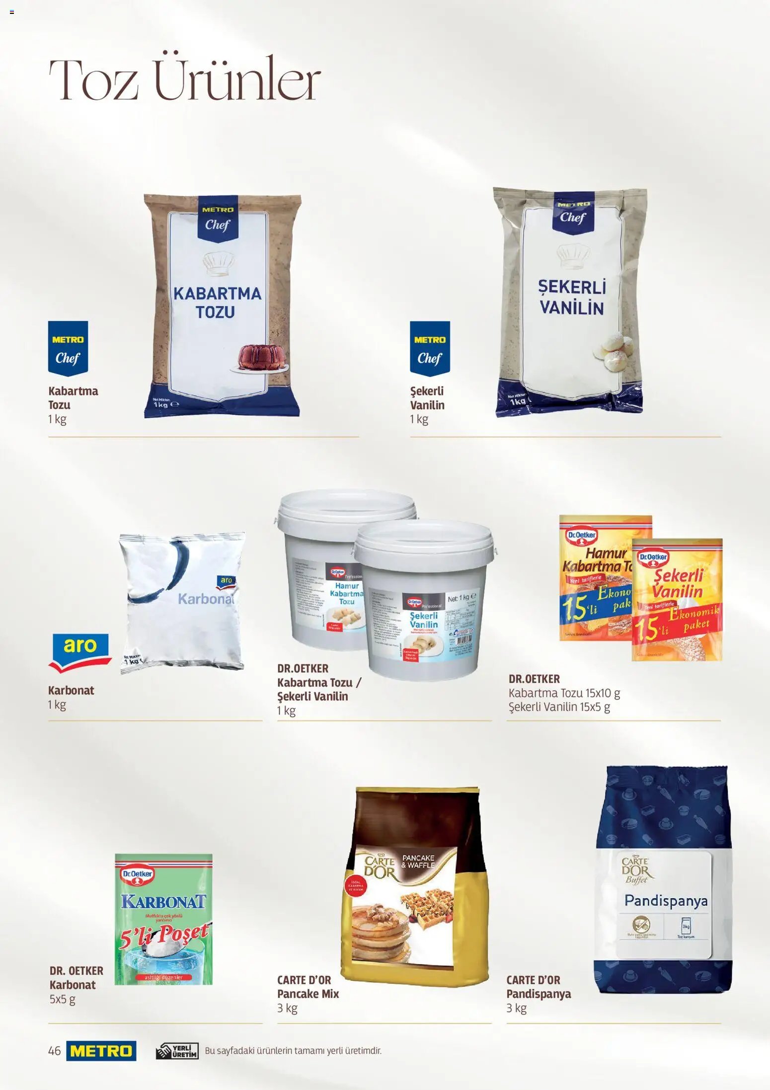 Metro - Pastacılık Kataloğu