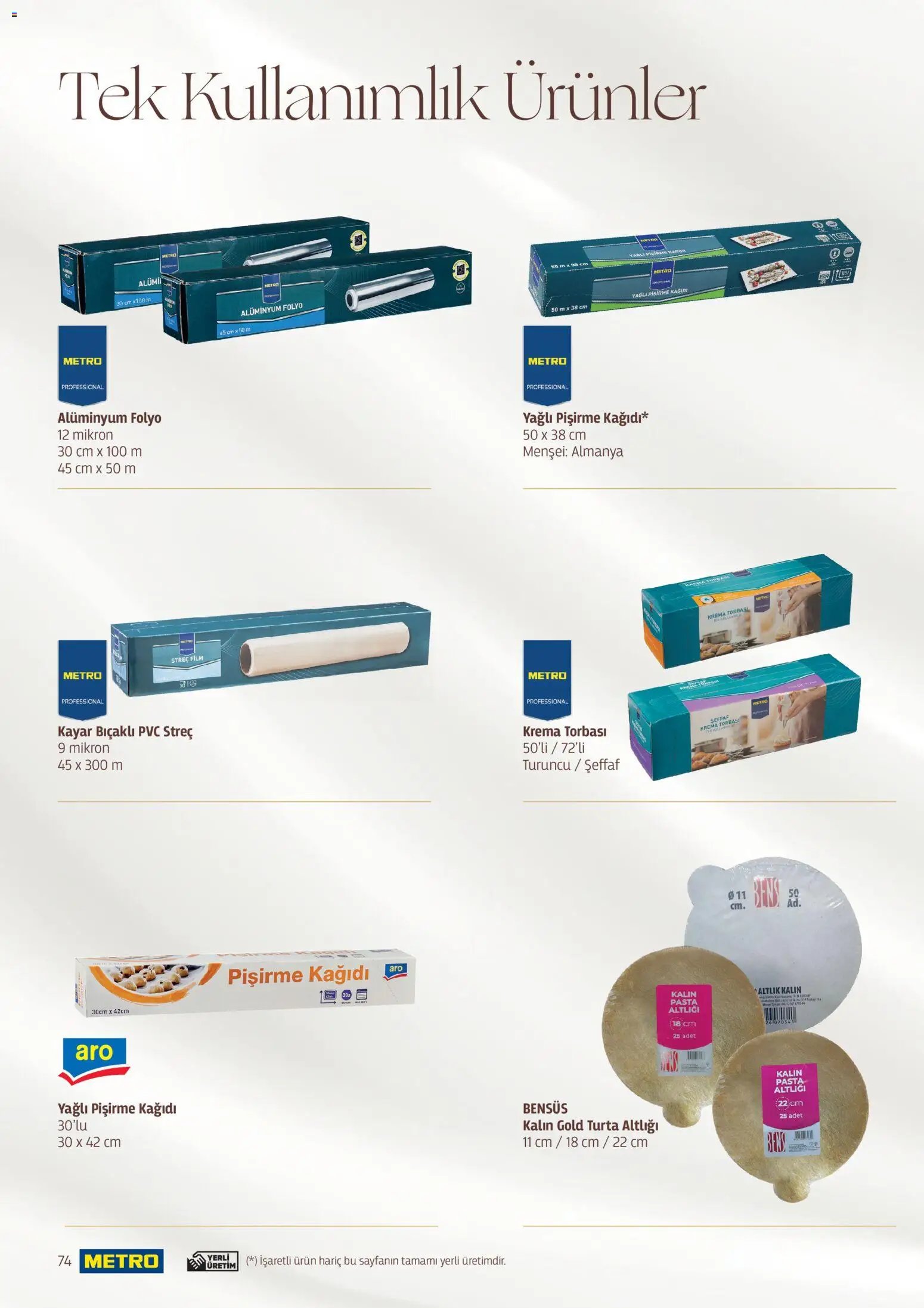 Metro - Pastacılık Kataloğu