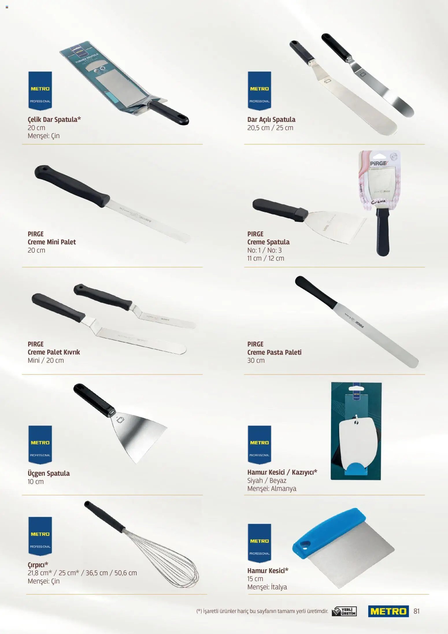 Metro - Pastacılık Kataloğu