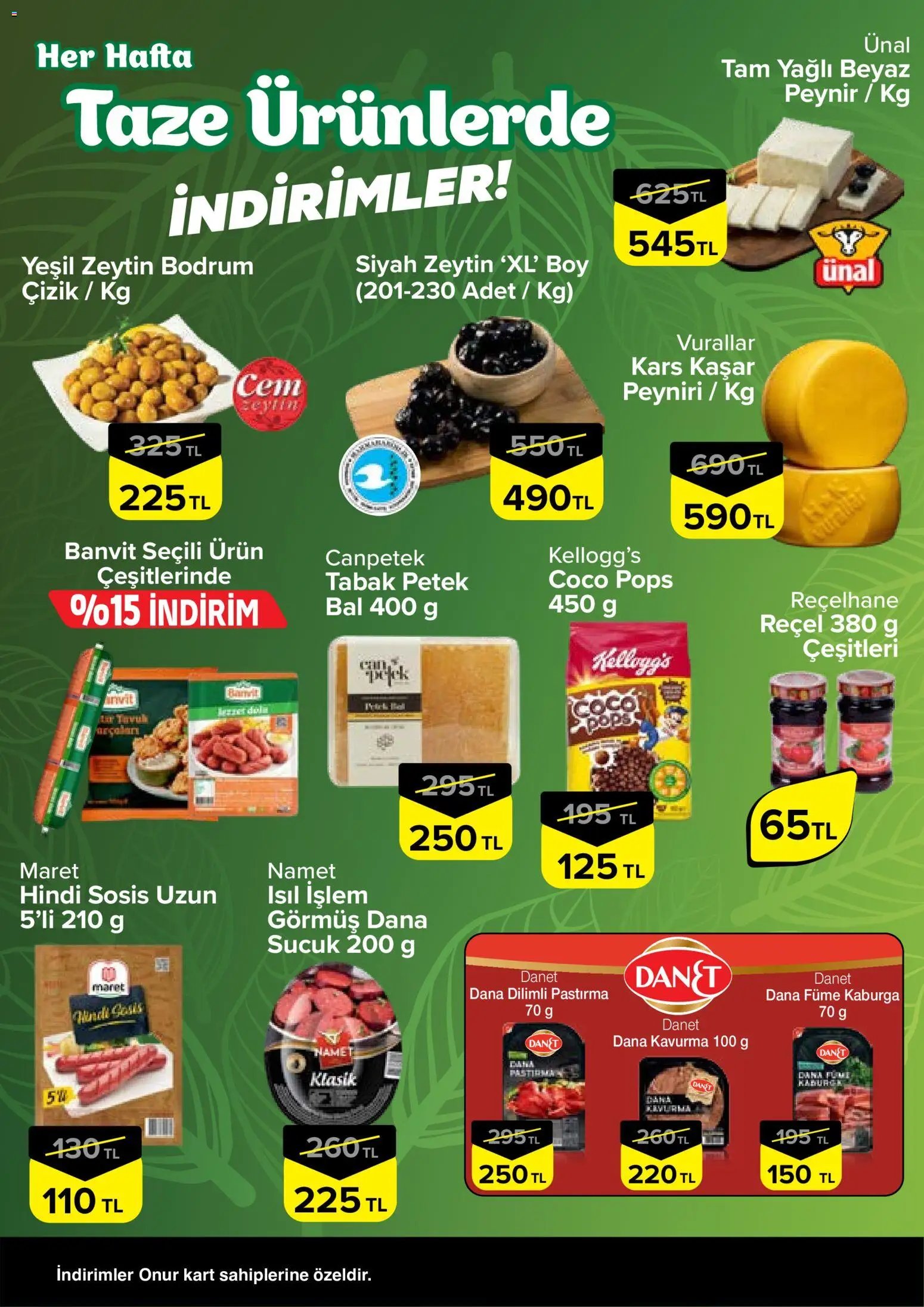 Onur Market - Taze Ürünlerde İndirimler