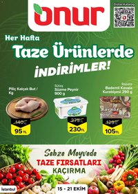 Onur Market - Taze Ürünlerde İndirimler