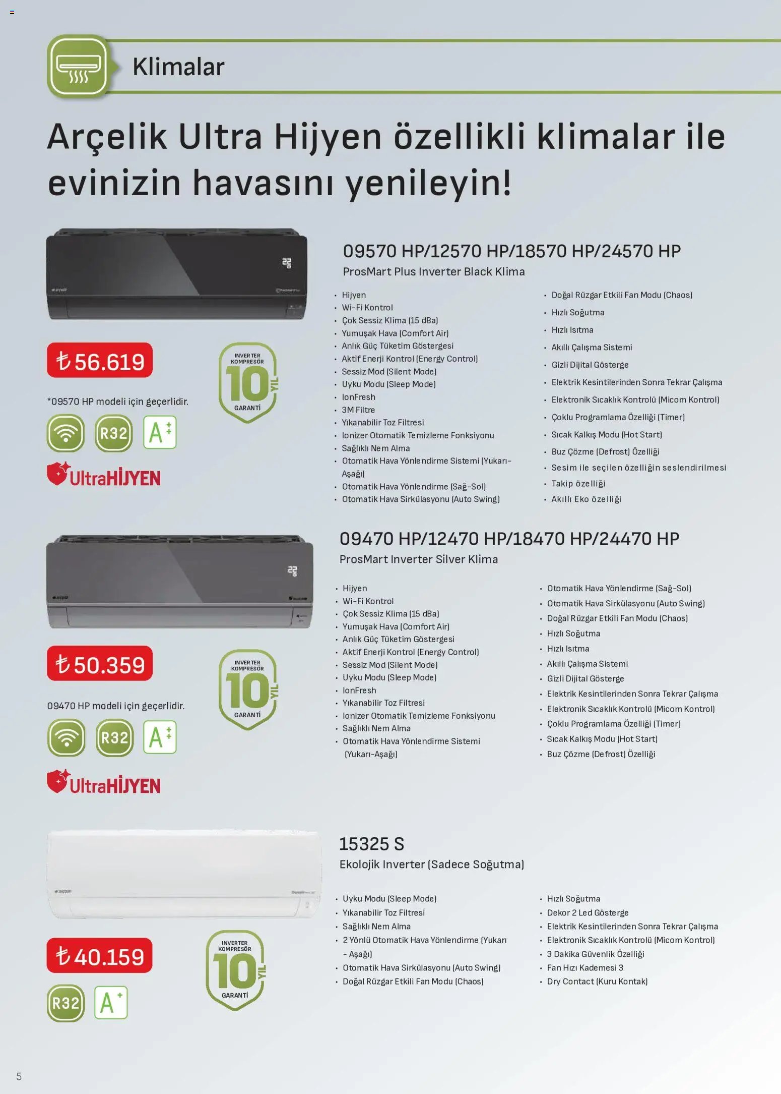Arçelik - İklimlendirme Kataloğu