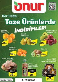 Onur Market Taze Ürünlerde İndirimler - İstanbul & Trakya