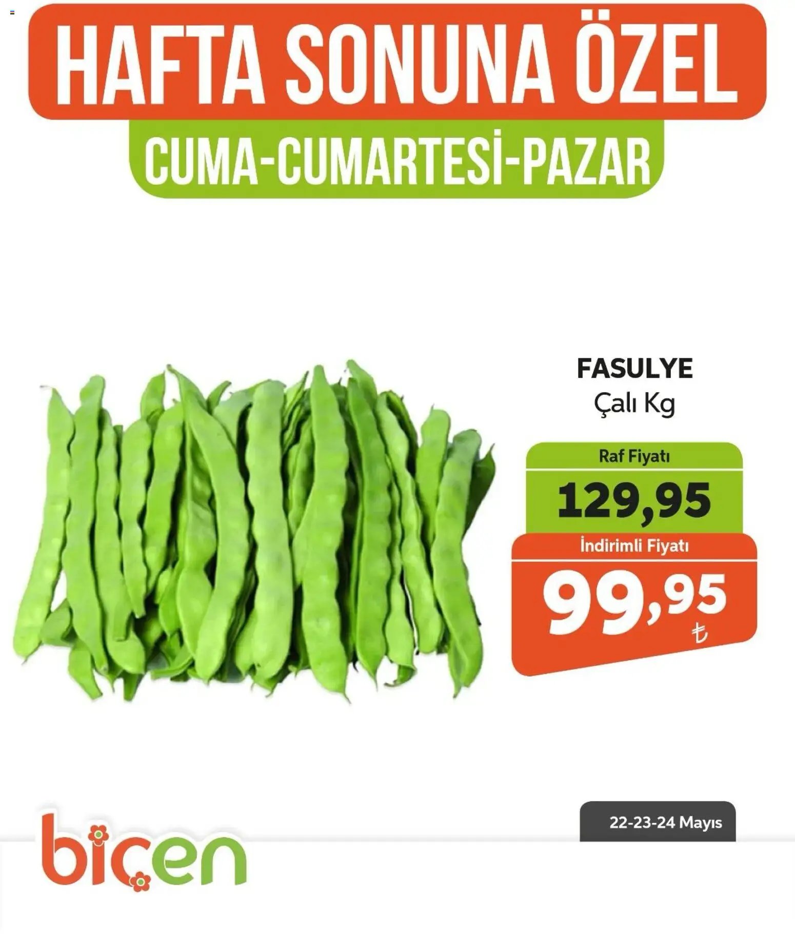 Biçen Market - Hafta Sonuna Özel - Sebze İndirimi