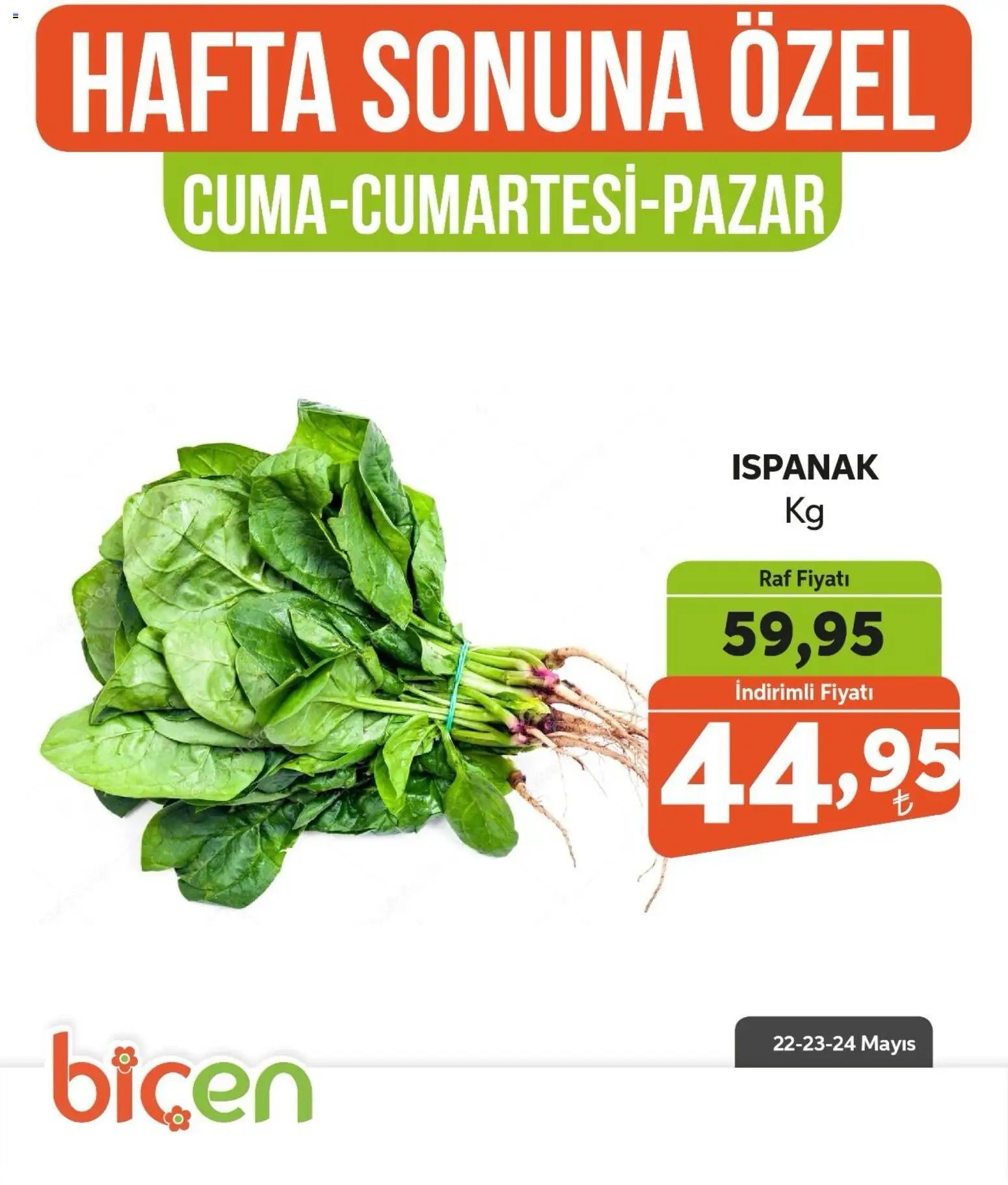 Biçen Market - Hafta Sonuna Özel - Sebze İndirimi