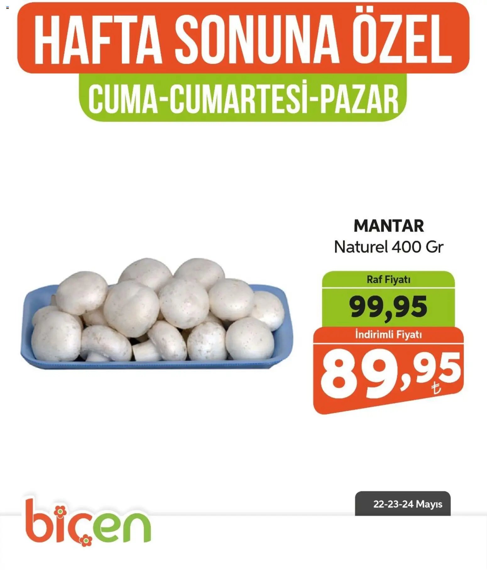 Biçen Market - Hafta Sonuna Özel - Sebze İndirimi